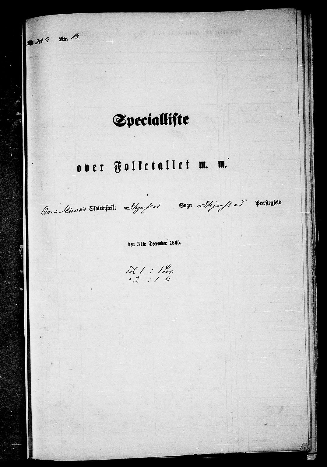 RA, Folketelling 1865 for 1842P Skjerstad prestegjeld, 1865, s. 67