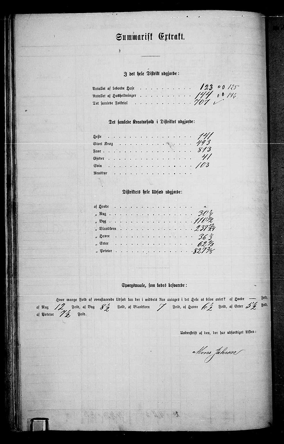 RA, Folketelling 1865 for 0412P Ringsaker prestegjeld, 1865, s. 99