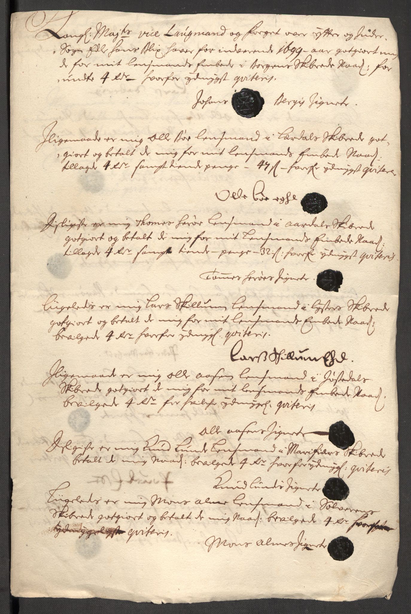 Rentekammeret inntil 1814, Reviderte regnskaper, Fogderegnskap, RA/EA-4092/R52/L3310: Fogderegnskap Sogn, 1698-1699, s. 464