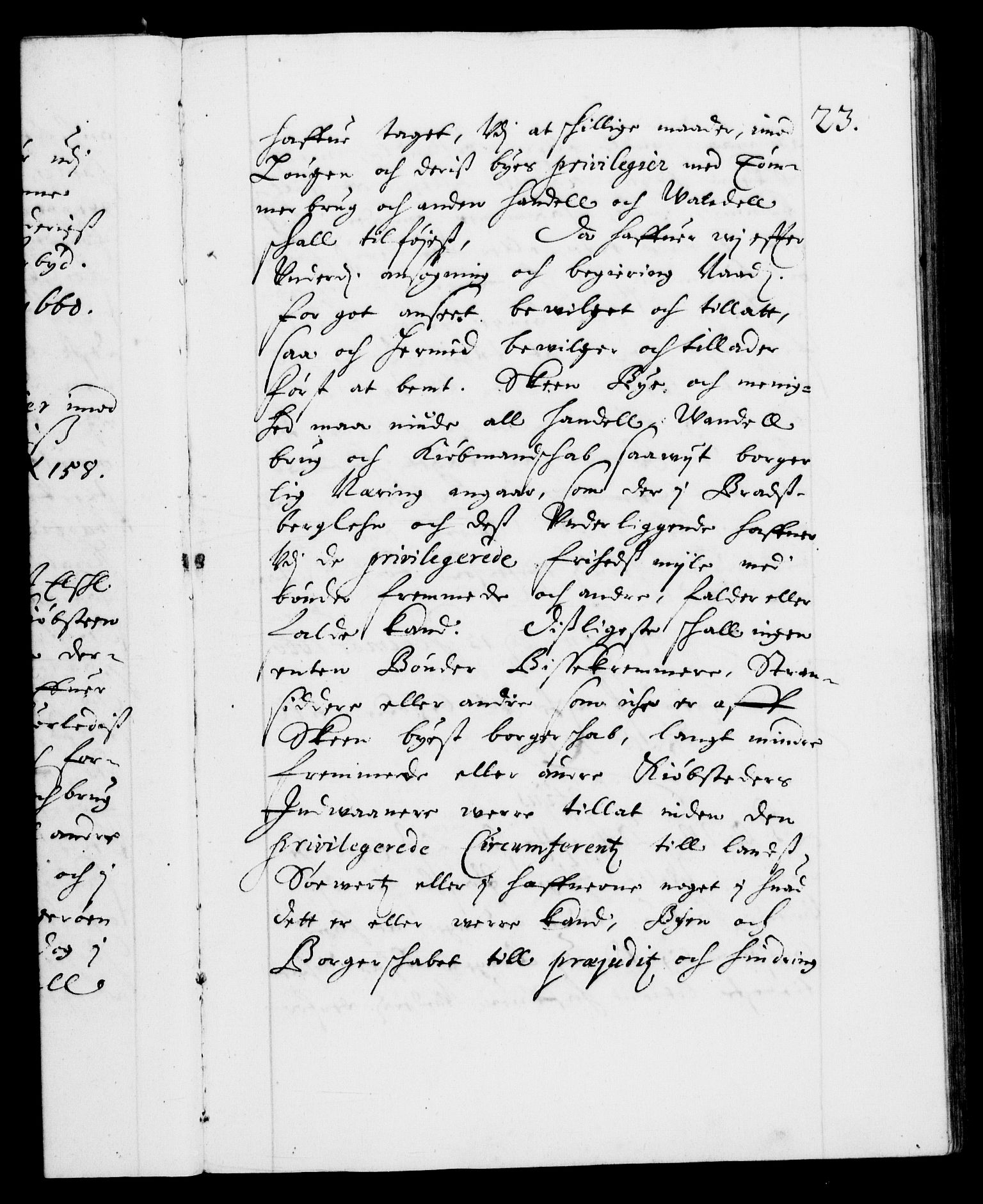 Danske Kanselli 1572-1799, AV/RA-EA-3023/F/Fc/Fca/Fcaa/L0010: Norske registre (mikrofilm), 1660-1670, s. 23a