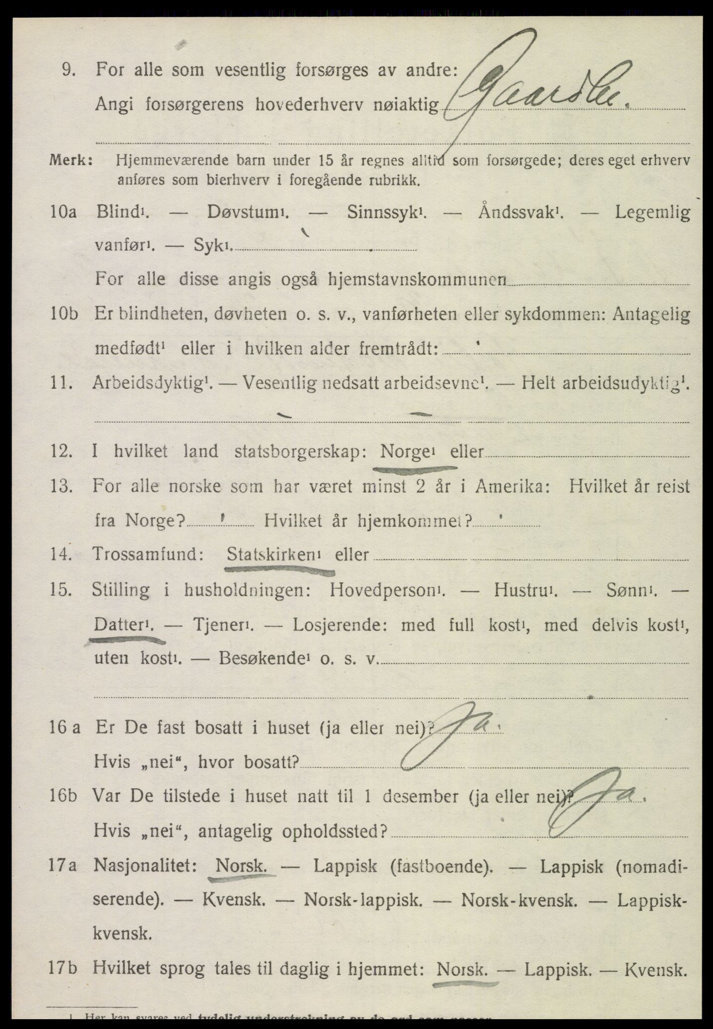SAT, Folketelling 1920 for 1718 Leksvik herred, 1920, s. 2125