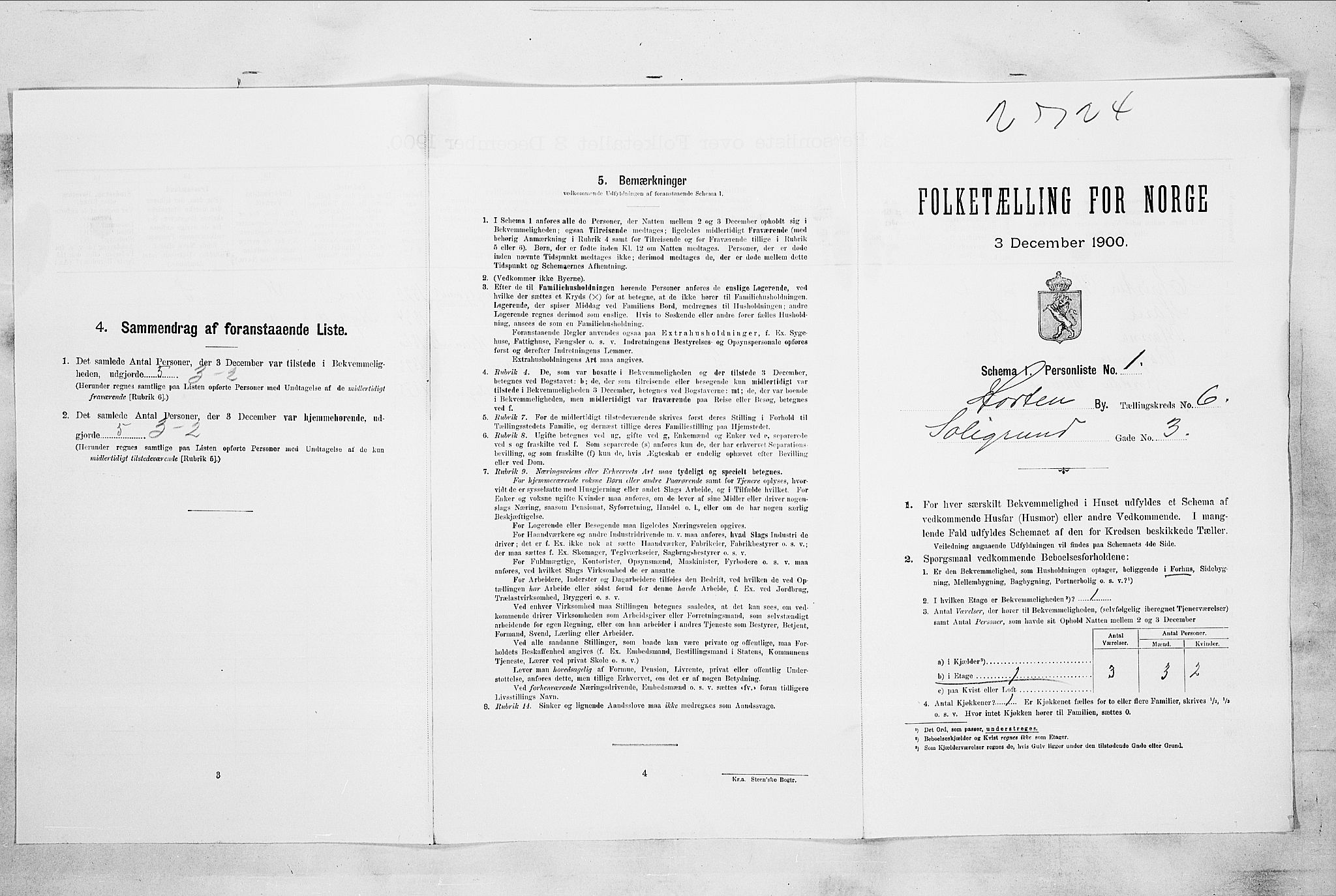RA, Folketelling 1900 for 0703 Horten ladested, 1900, s. 4592