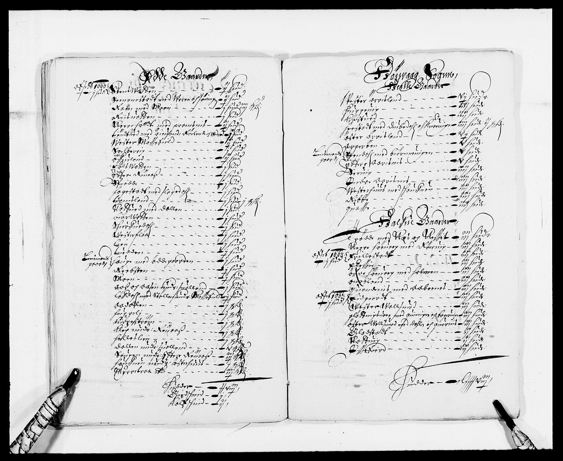 Rentekammeret inntil 1814, Reviderte regnskaper, Fogderegnskap, AV/RA-EA-4092/R39/L2296: Fogderegnskap Nedenes, 1664-1666, s. 209