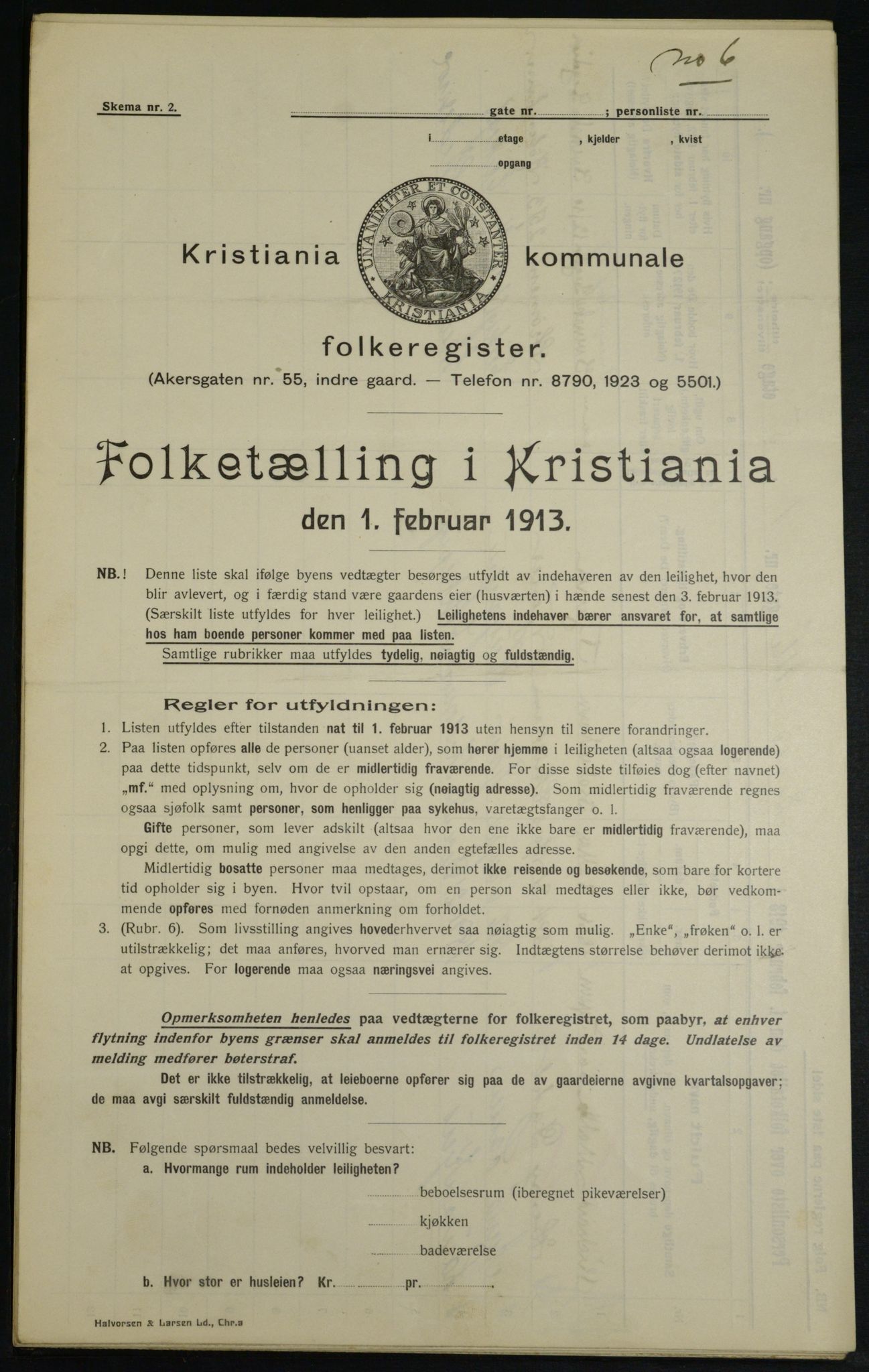 OBA, Kommunal folketelling 1.2.1913 for Kristiania, 1913, s. 10181