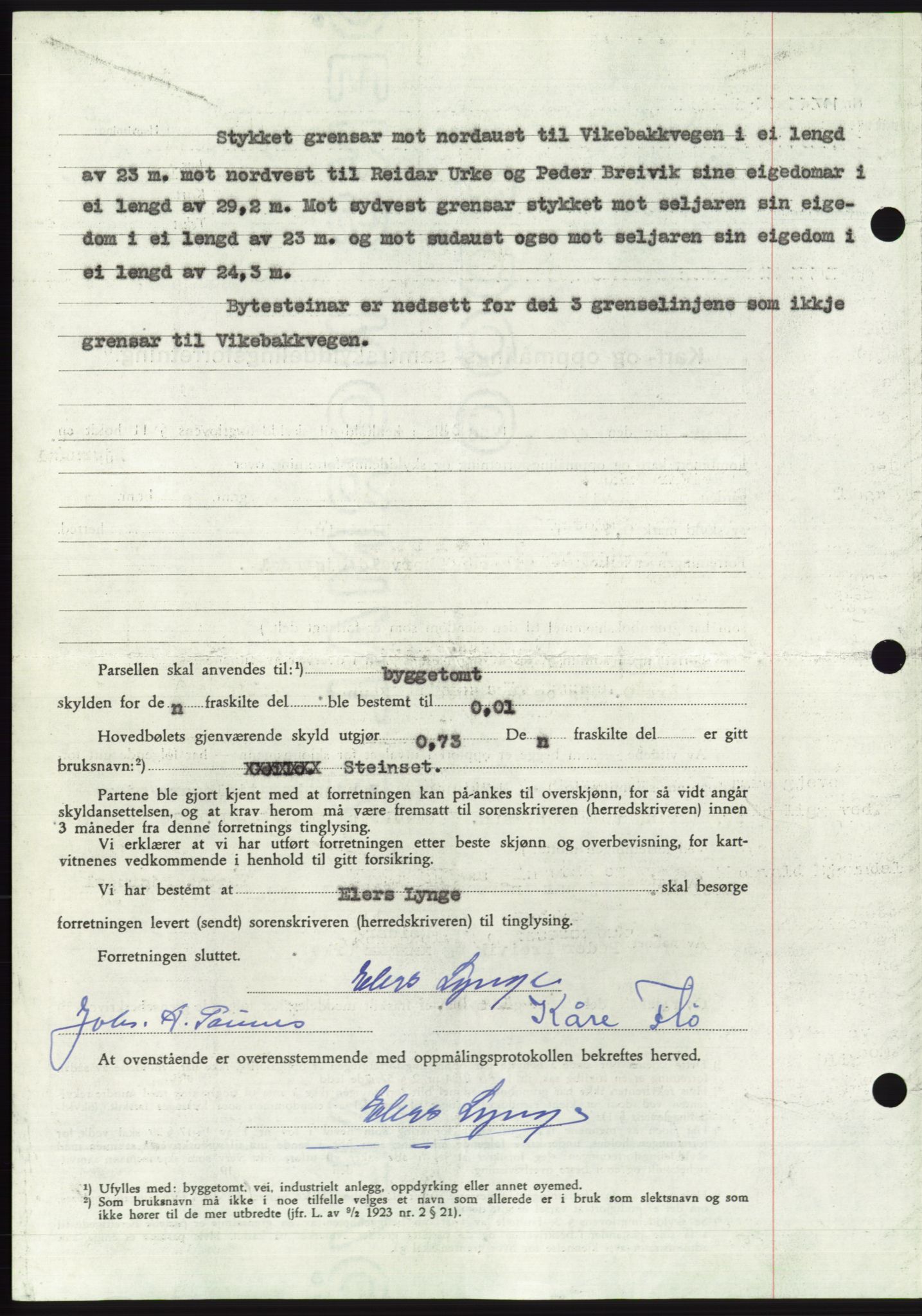 Søre Sunnmøre sorenskriveri, AV/SAT-A-4122/1/2/2C/L0104: Pantebok nr. 30A, 1956-1956, Dagboknr: 1575/1956