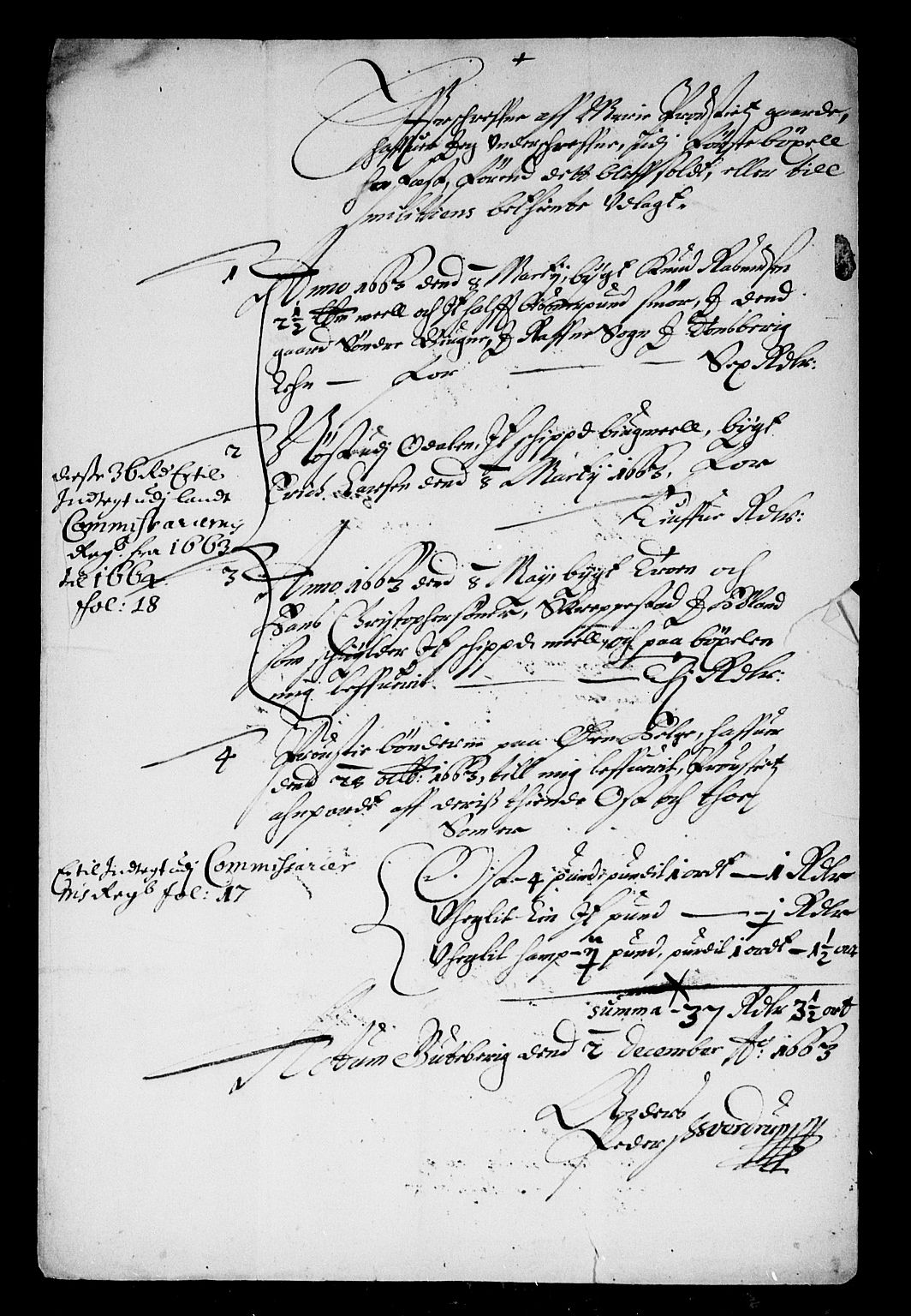 Rentekammeret inntil 1814, Reviderte regnskaper, Stiftamtstueregnskaper, Landkommissariatet på Akershus og Akershus stiftamt, AV/RA-EA-5869/R/Ra/L0015: Landkommissariatet på Akershus, 1663