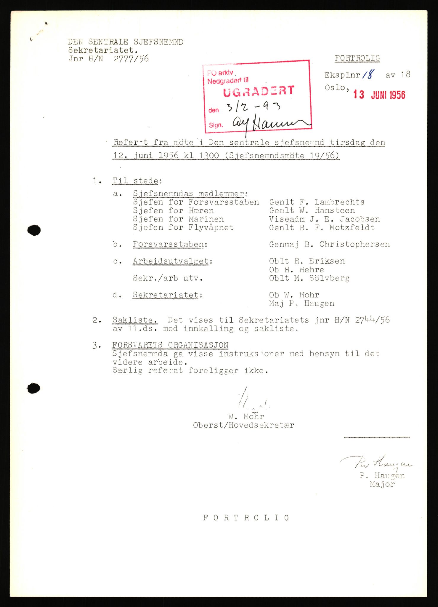 Forsvaret, Den sentrale sjefsnemnd, AV/RA-RAFA-6733, 1953-1956, s. 474