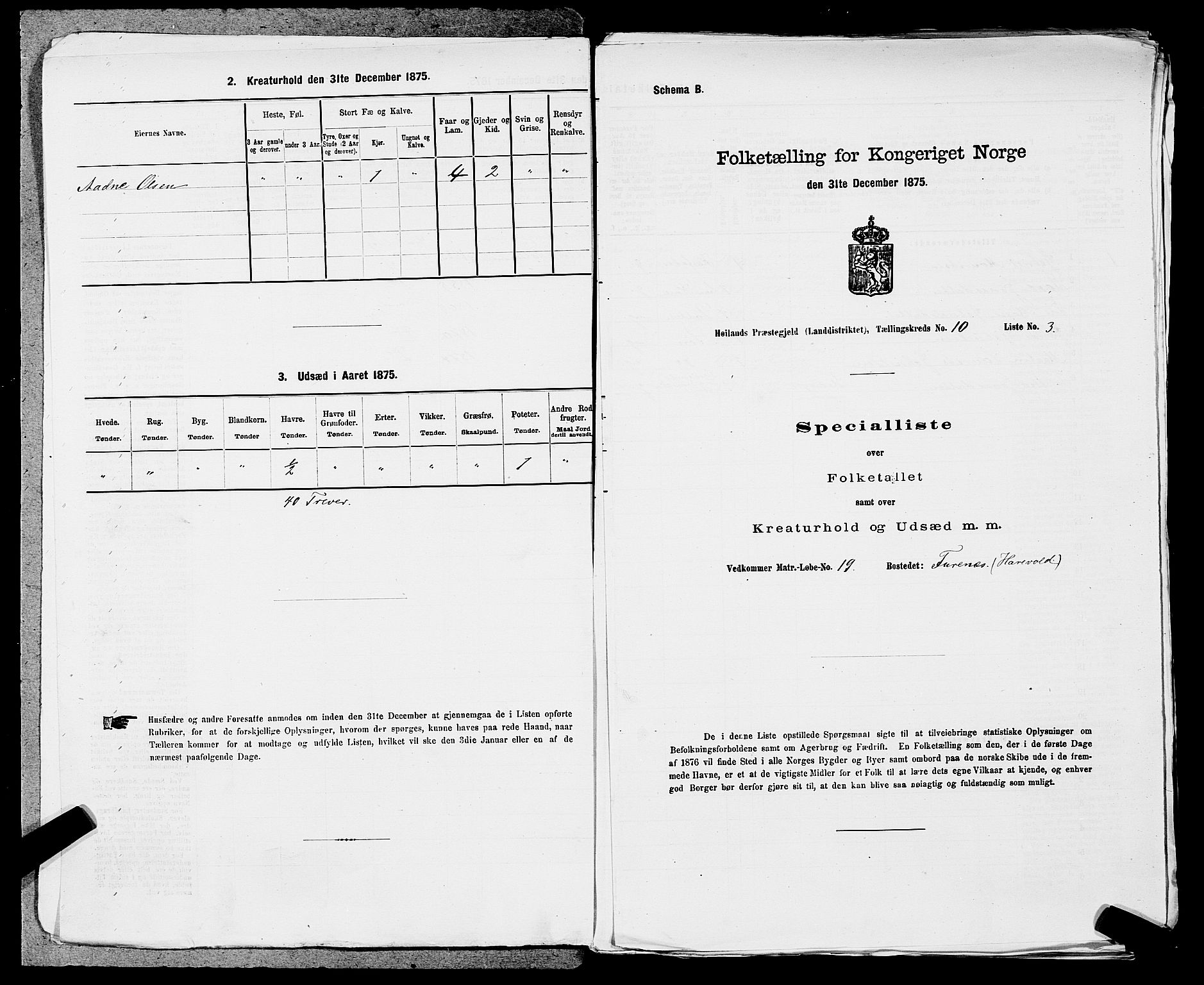 SAST, Folketelling 1875 for 1123L Høyland prestegjeld, Høyland sokn, 1875, s. 1228