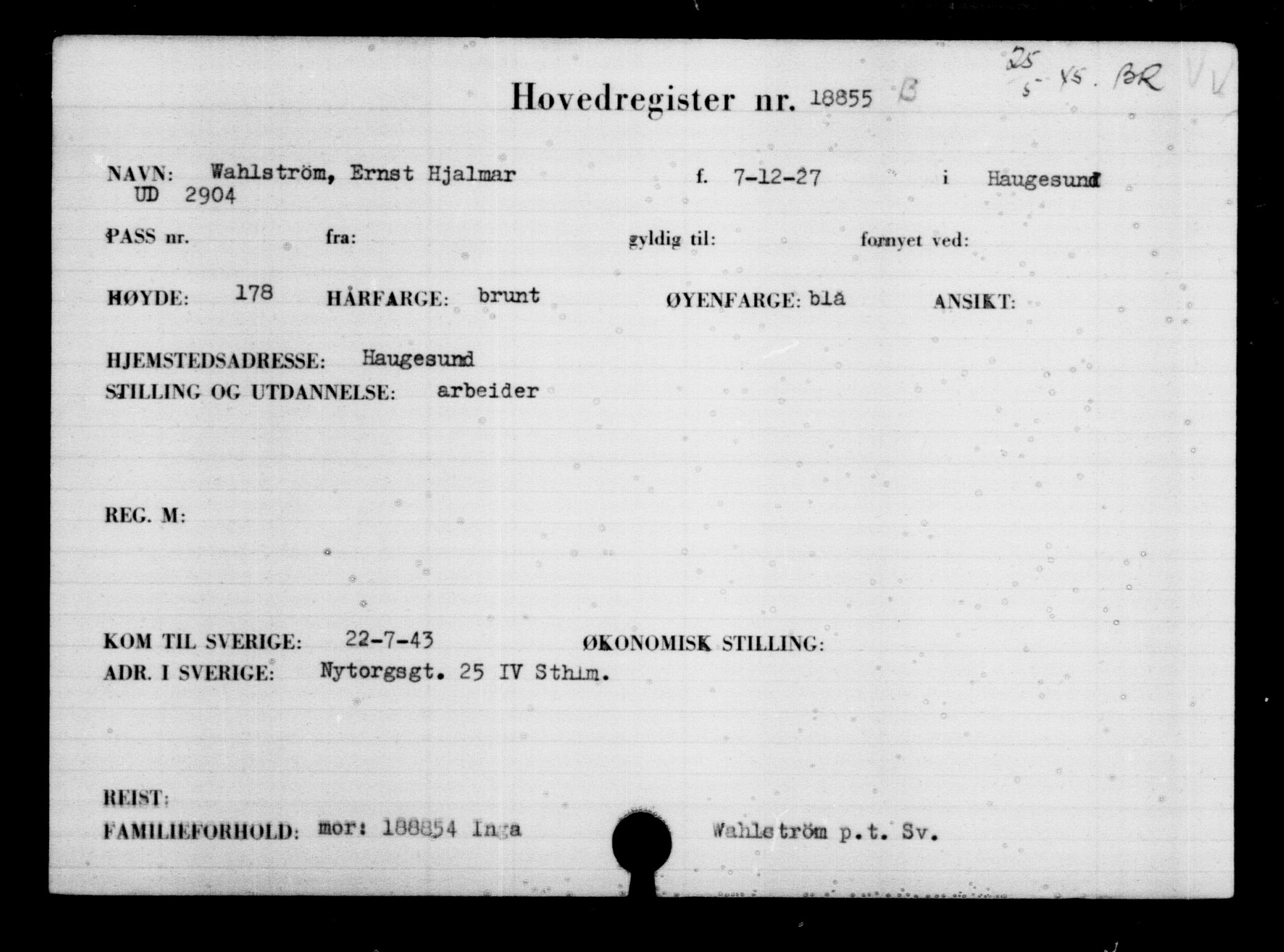 Den Kgl. Norske Legasjons Flyktningskontor, AV/RA-S-6753/V/Va/L0009: Kjesäterkartoteket.  Flyktningenr. 18502-22048, 1940-1945, s. 420