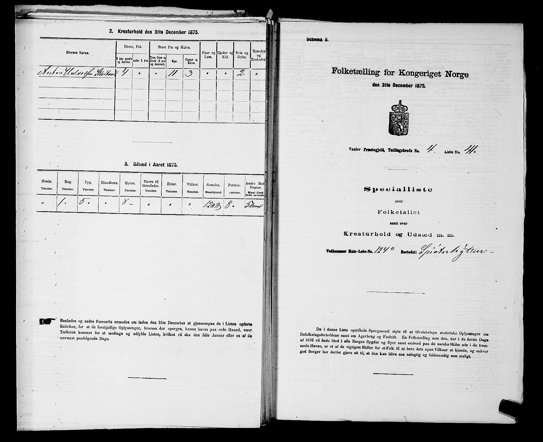 RA, Folketelling 1875 for 0137P Våler prestegjeld, 1875, s. 658