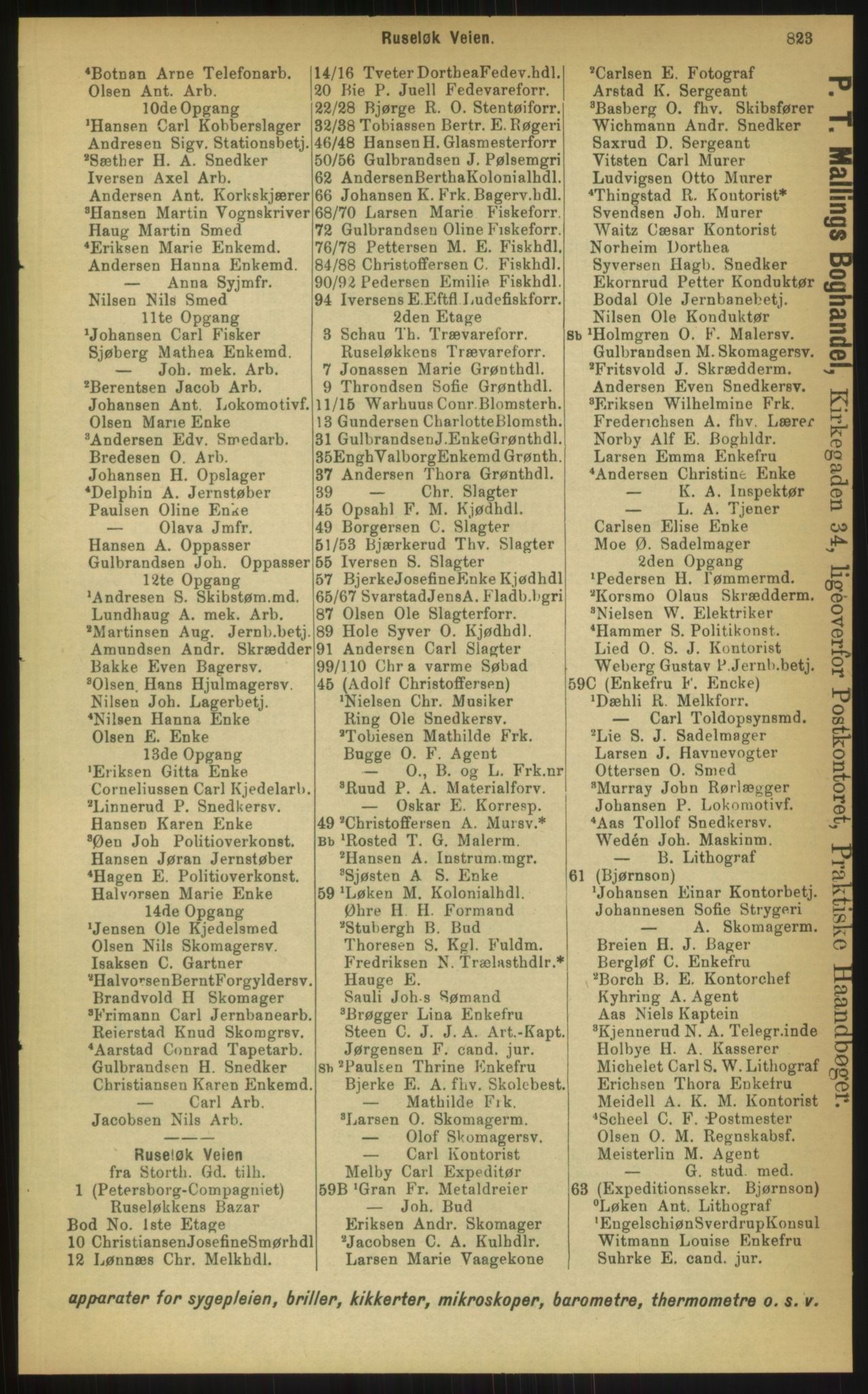 Kristiania/Oslo adressebok, PUBL/-, 1897, s. 823