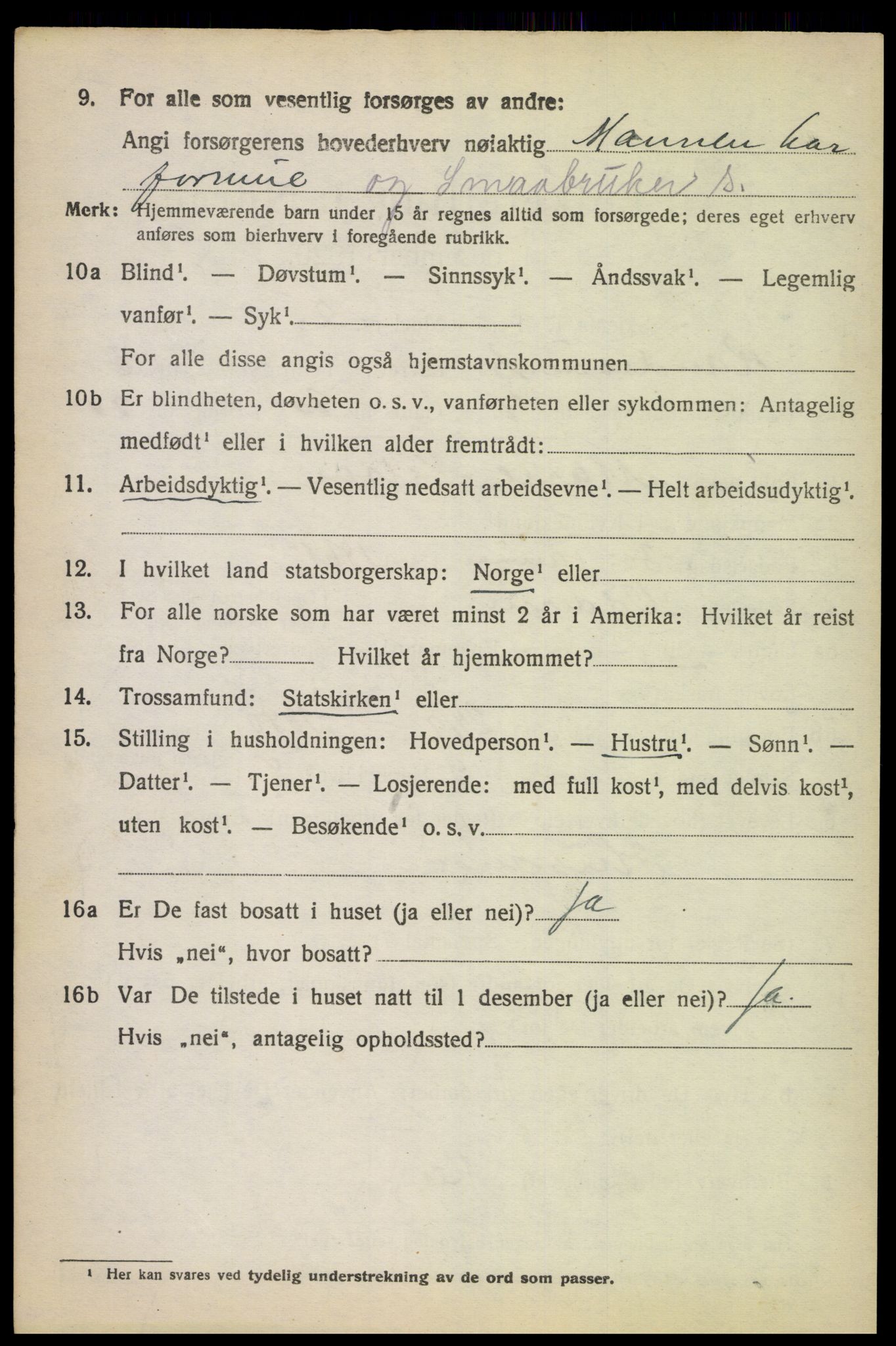 SAK, Folketelling 1920 for 1011 Randesund herred, 1920, s. 2791