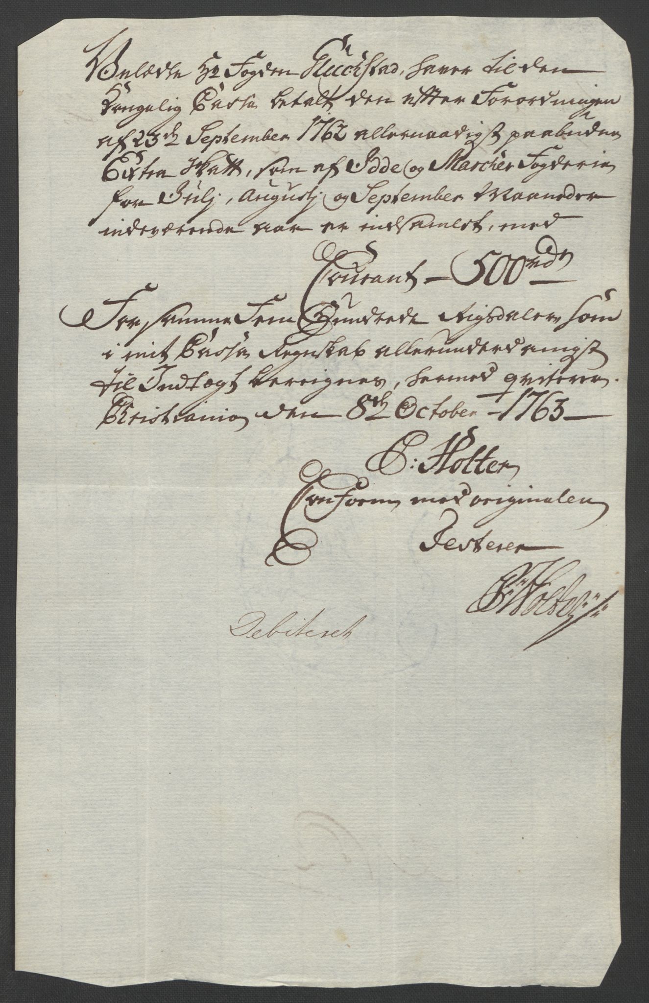 Rentekammeret inntil 1814, Reviderte regnskaper, Fogderegnskap, AV/RA-EA-4092/R01/L0097: Ekstraskatten Idd og Marker, 1756-1767, s. 134