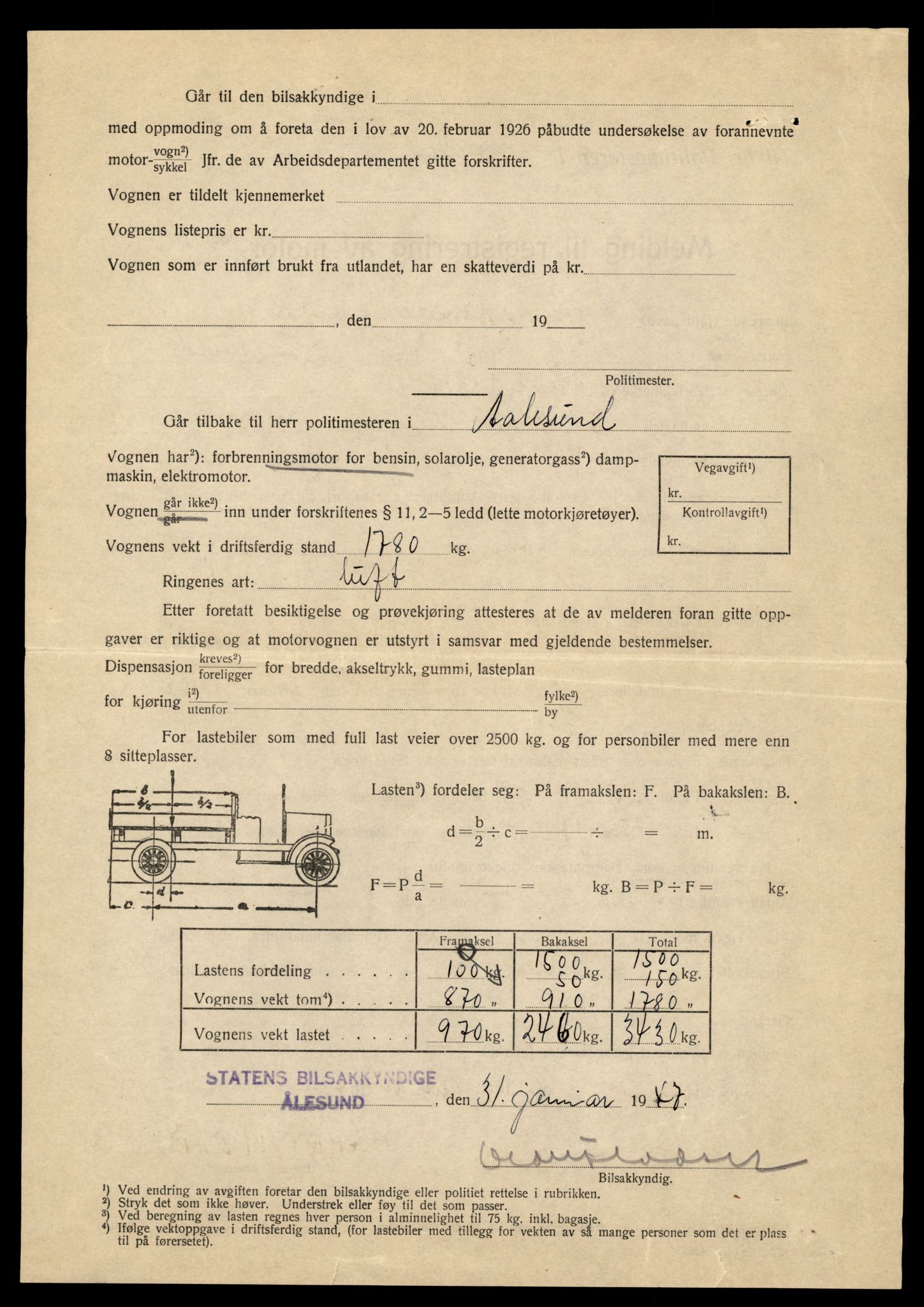 Møre og Romsdal vegkontor - Ålesund trafikkstasjon, AV/SAT-A-4099/F/Fe/L0034: Registreringskort for kjøretøy T 12500 - T 12652, 1927-1998, s. 76