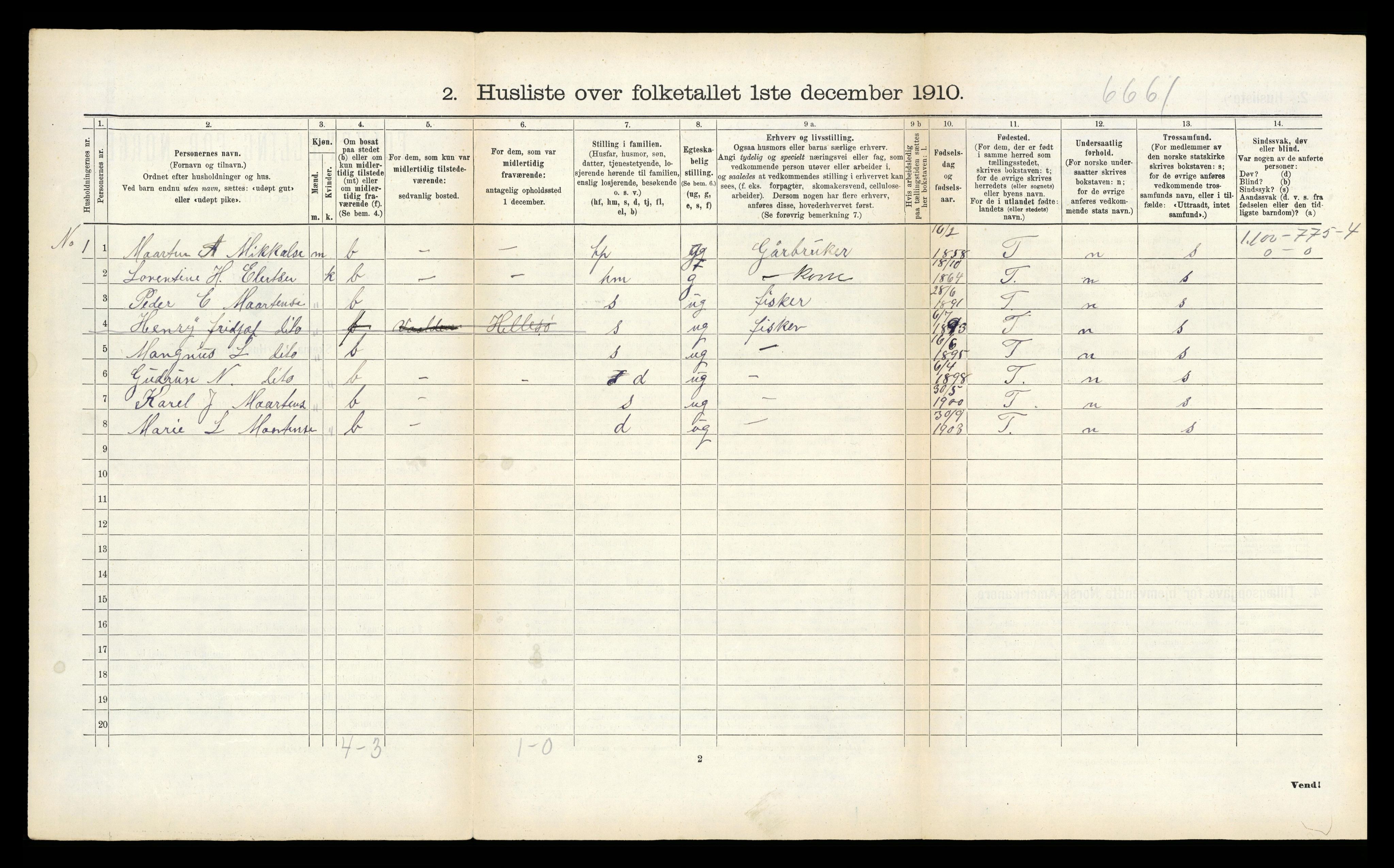 RA, Folketelling 1910 for 1934 Tromsøysund herred, 1910, s. 820