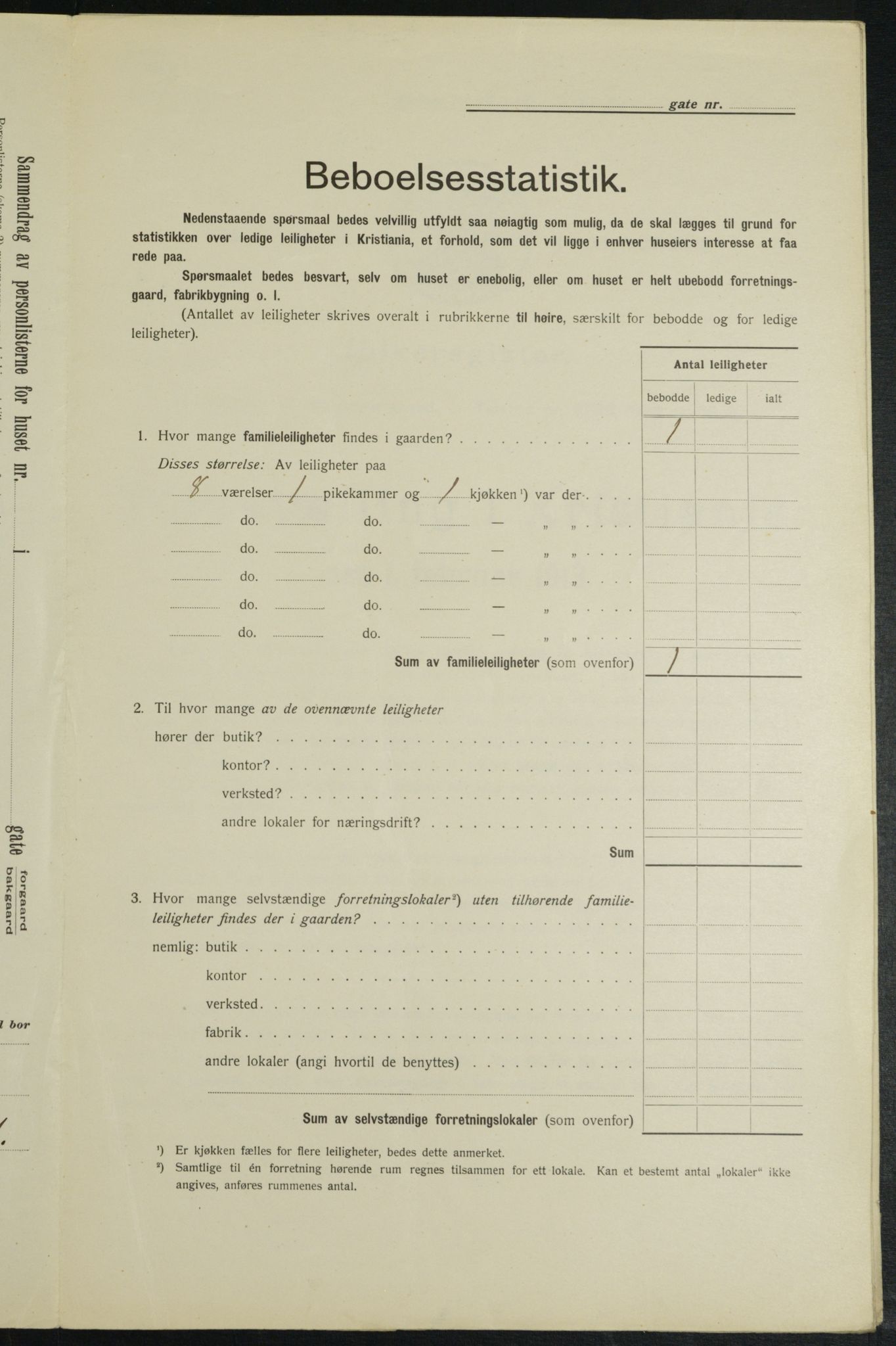 OBA, Kommunal folketelling 1.2.1913 for Kristiania, 1913, s. 119670
