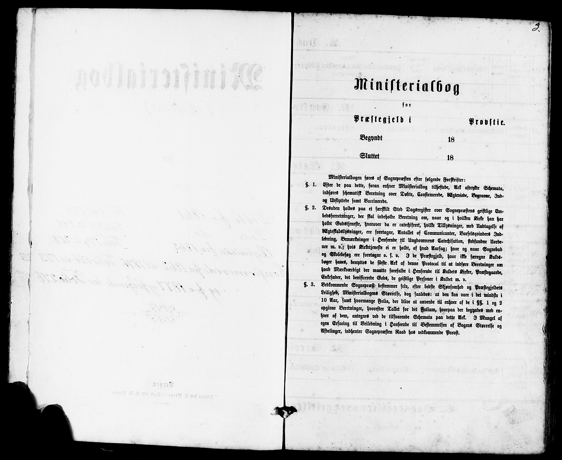 Avaldsnes sokneprestkontor, SAST/A -101851/H/Ha/Haa/L0011: Ministerialbok nr. A 11, 1861-1880, s. 3