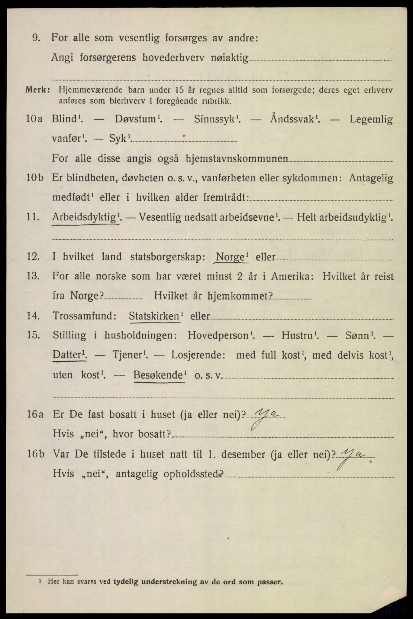 SAH, Folketelling 1920 for 0514 Lom herred, 1920, s. 1345