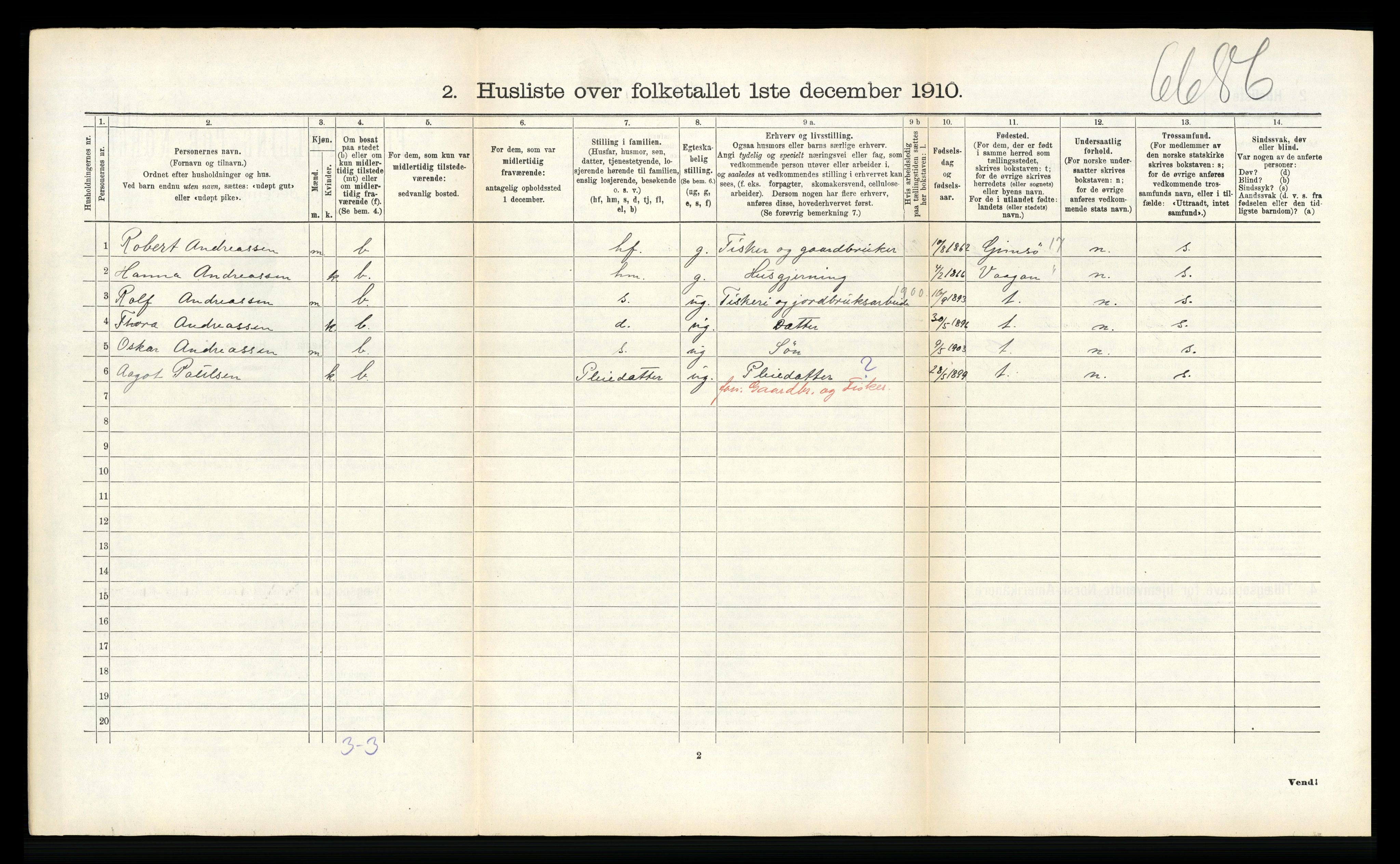 RA, Folketelling 1910 for 1866 Hadsel herred, 1910, s. 778