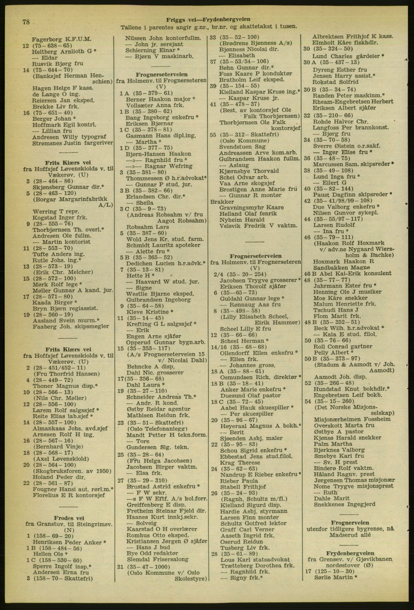 Kristiania/Oslo adressebok, PUBL/-, 1956-1957, s. 78