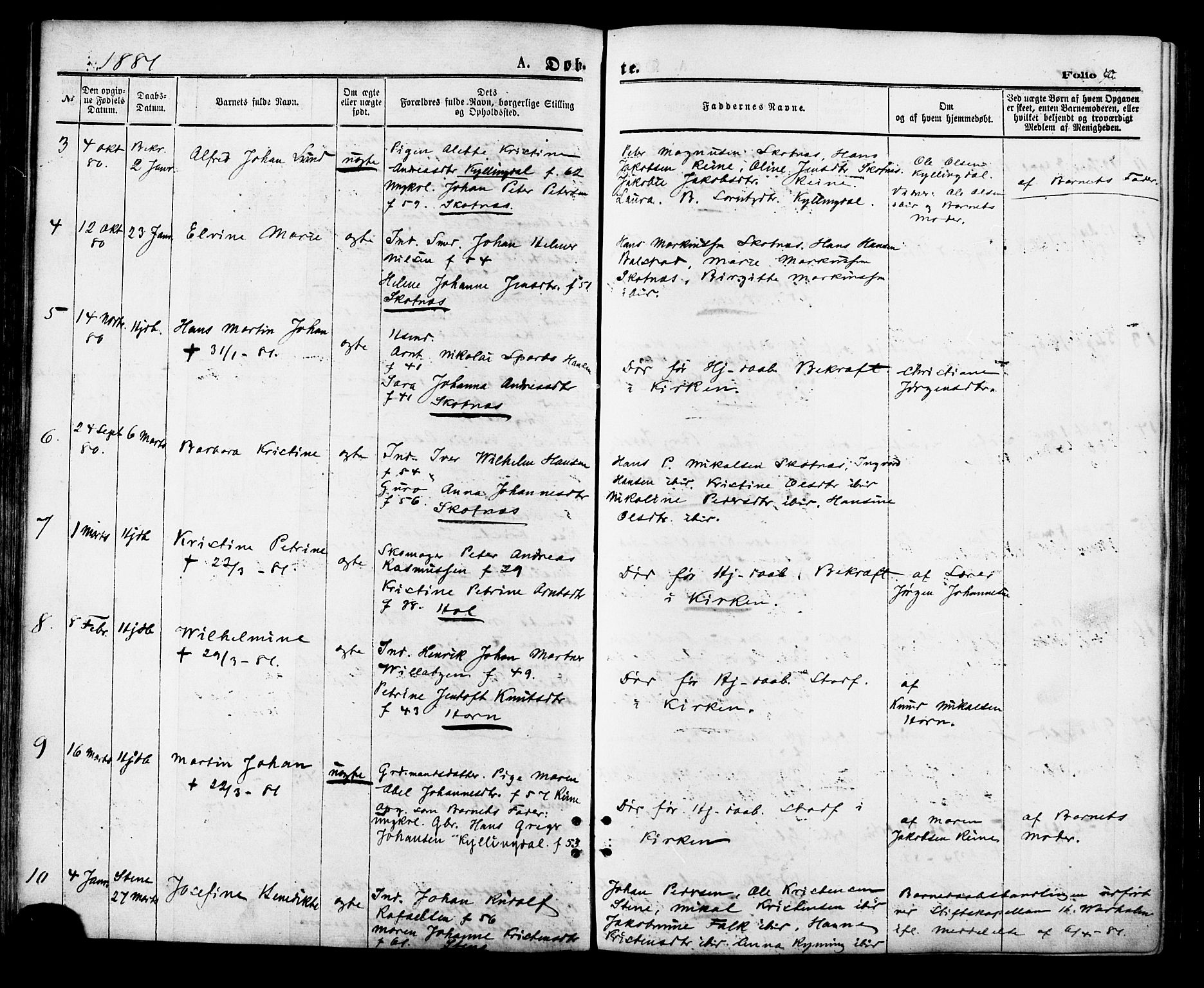 Ministerialprotokoller, klokkerbøker og fødselsregistre - Nordland, AV/SAT-A-1459/881/L1166: Klokkerbok nr. 881C03, 1876-1885, s. 70