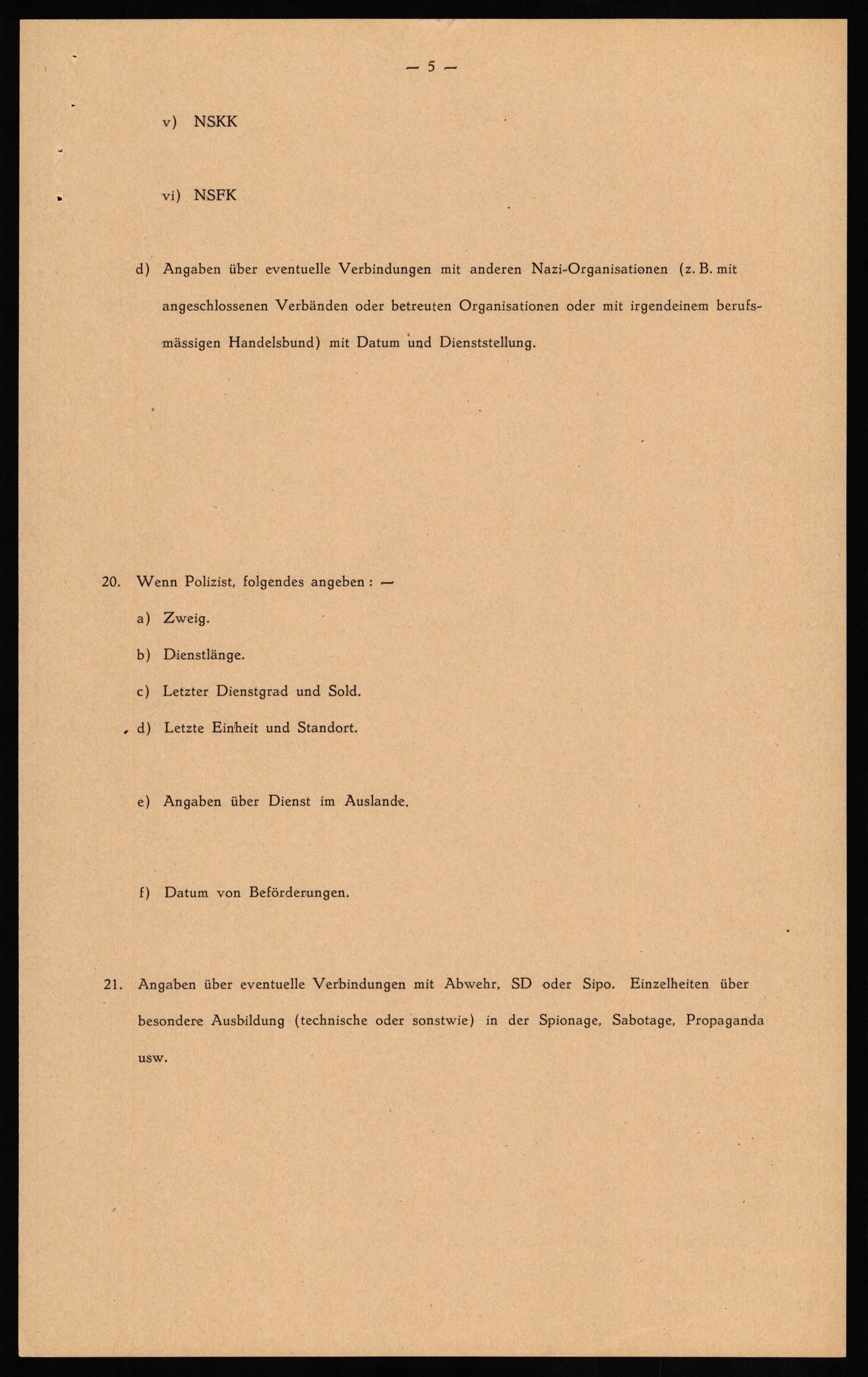 Forsvaret, Forsvarets overkommando II, AV/RA-RAFA-3915/D/Db/L0020: CI Questionaires. Tyske okkupasjonsstyrker i Norge. Tyskere., 1945-1946, s. 59