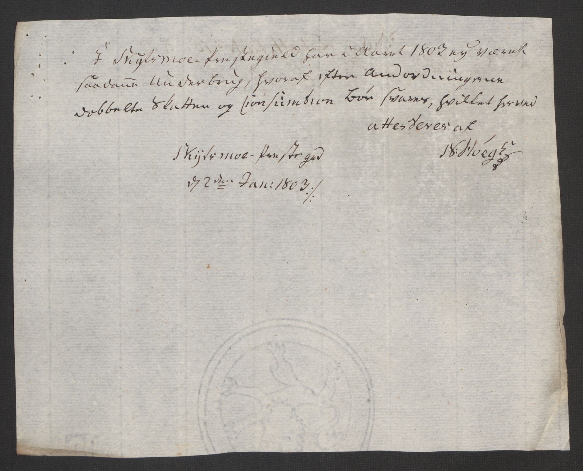 Rentekammeret inntil 1814, Reviderte regnskaper, Fogderegnskap, AV/RA-EA-4092/R11/L0679: Fogderegnskap Nedre Romerike, 1803, s. 127