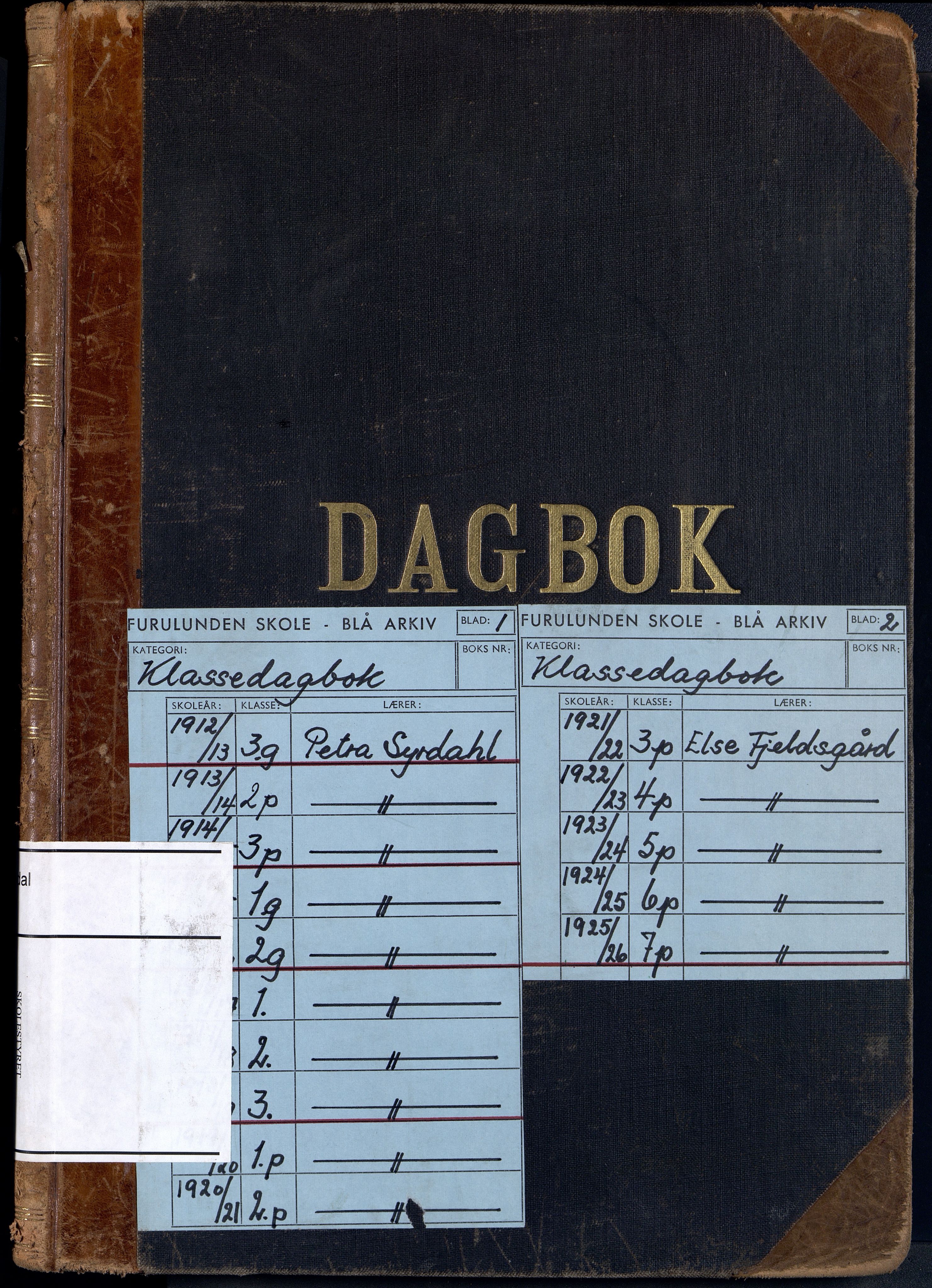 Mandal By - Mandal Allmueskole/Folkeskole/Skole, ARKSOR/1002MG551/I/L0051: Dagbok, 1912-1926