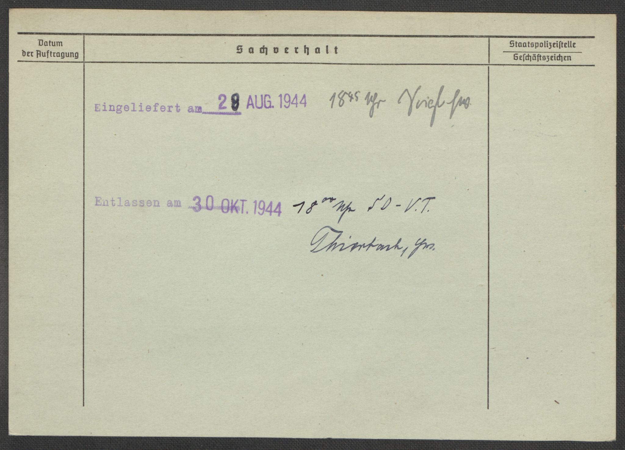 Befehlshaber der Sicherheitspolizei und des SD, AV/RA-RAFA-5969/E/Ea/Eaa/L0010: Register over norske fanger i Møllergata 19: Sø-Å, 1940-1945, s. 533