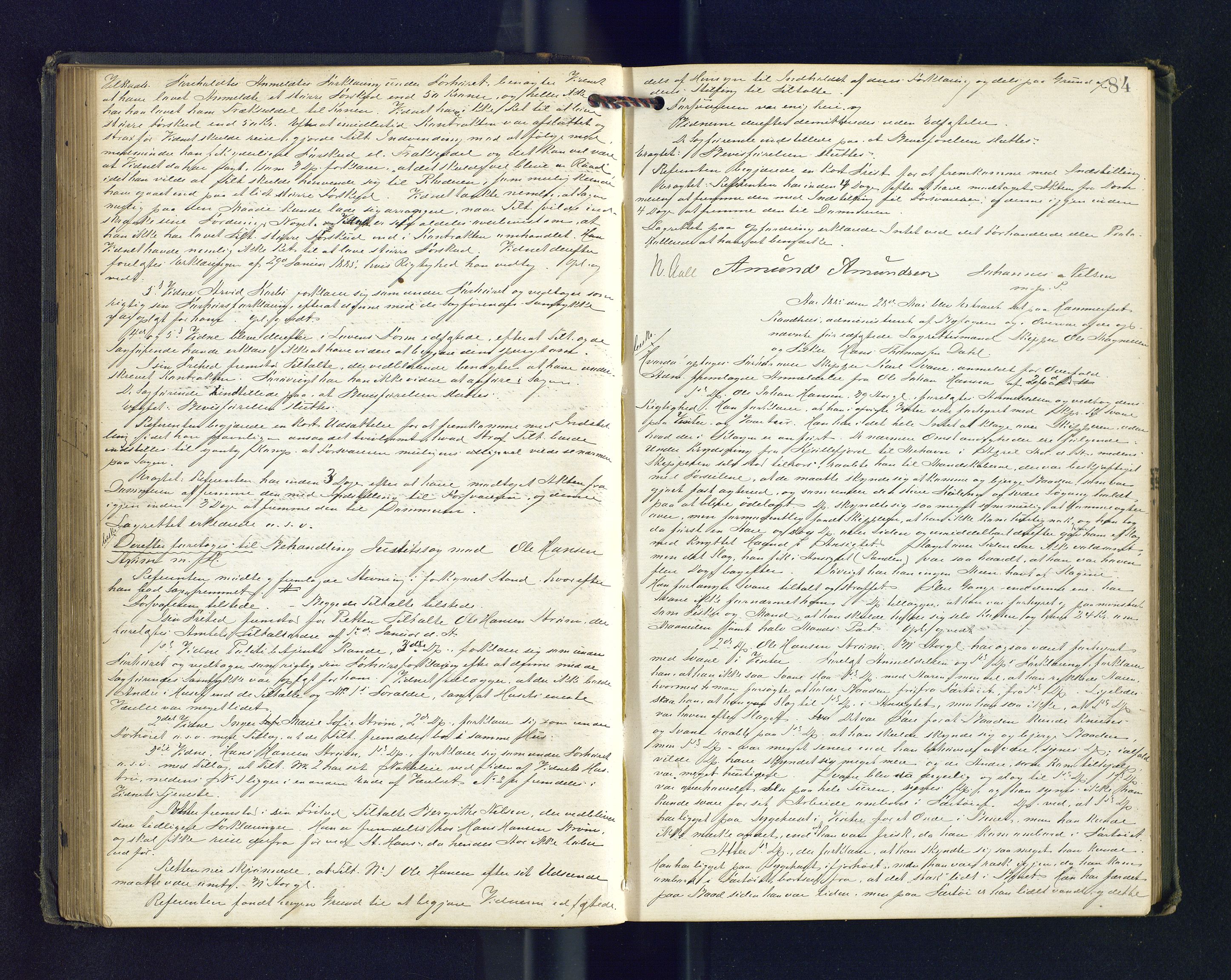 Byfogden i Hammerfest, AV/SATØ-S-0064/G/L0124: Ekstrarettsprotokoll, 1883-1903, s. 84