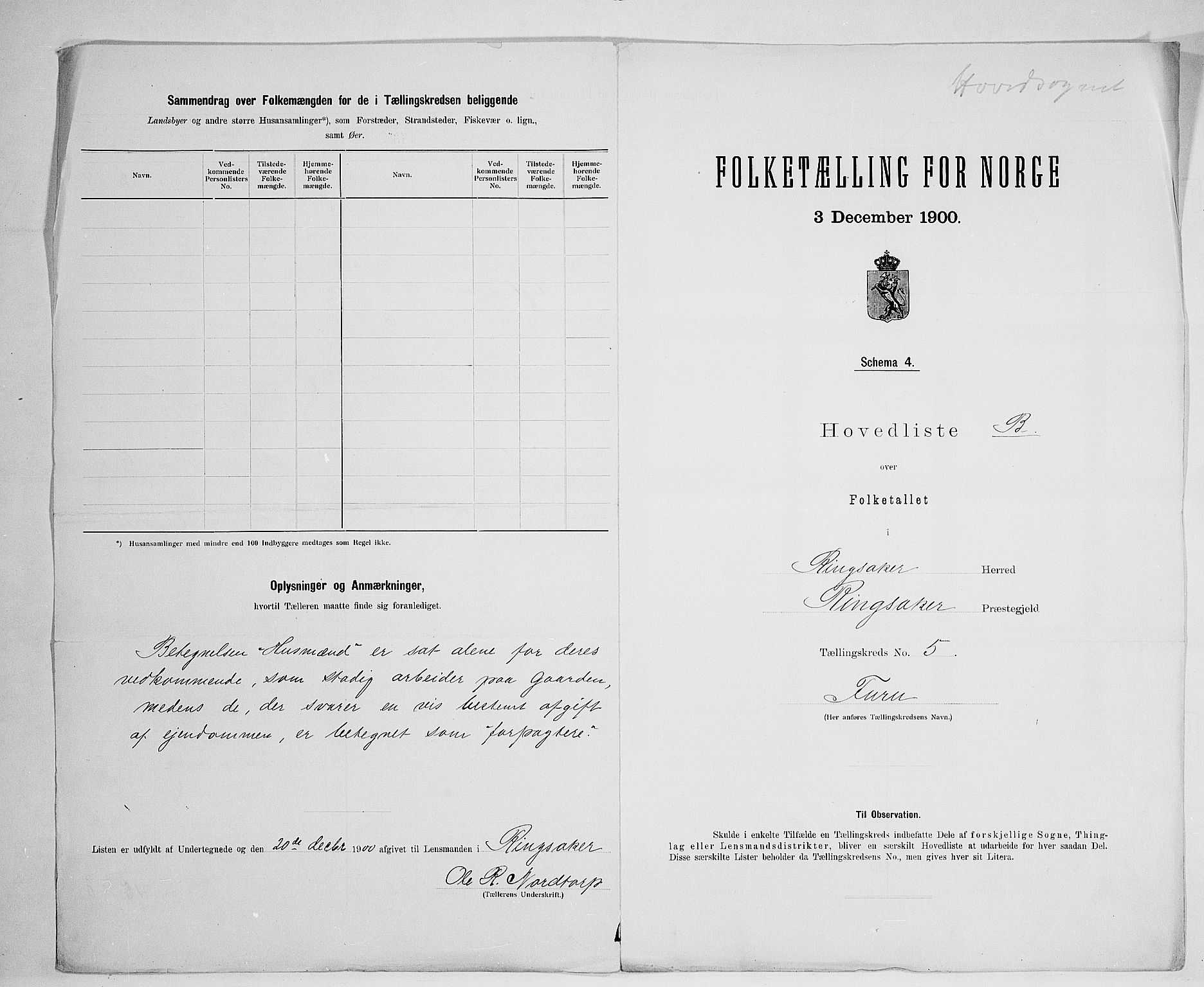SAH, Folketelling 1900 for 0412 Ringsaker herred, 1900, s. 47