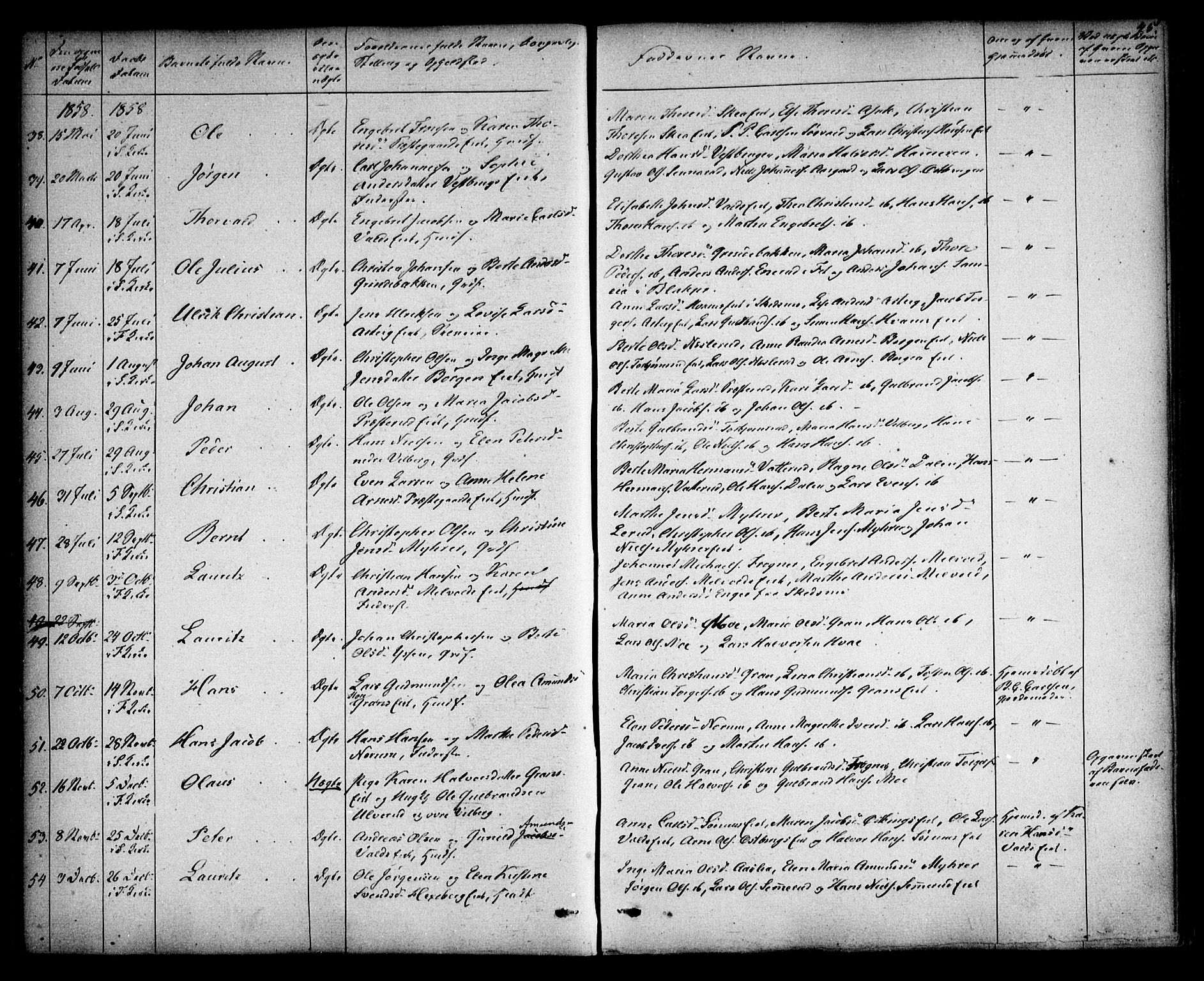 Sørum prestekontor Kirkebøker, AV/SAO-A-10303/F/Fa/L0005: Ministerialbok nr. I 5, 1846-1863, s. 45