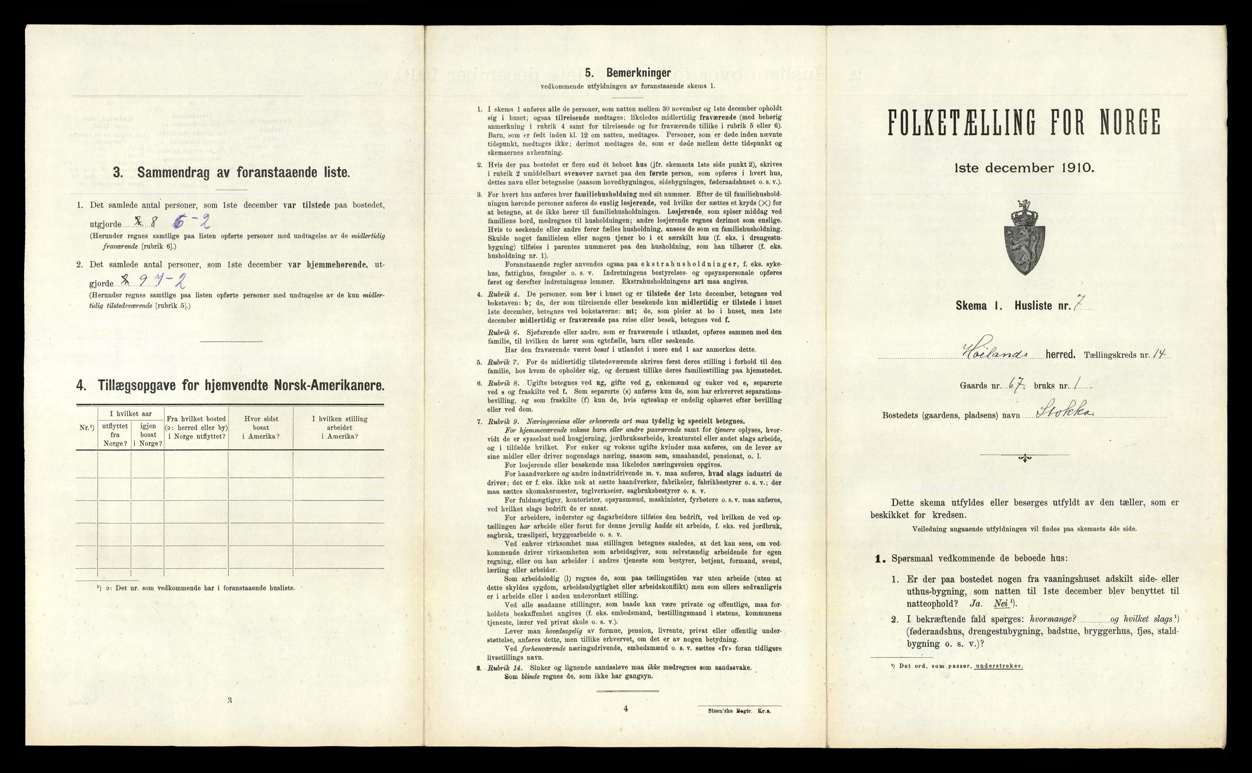 RA, Folketelling 1910 for 1123 Høyland herred, 1910, s. 1704