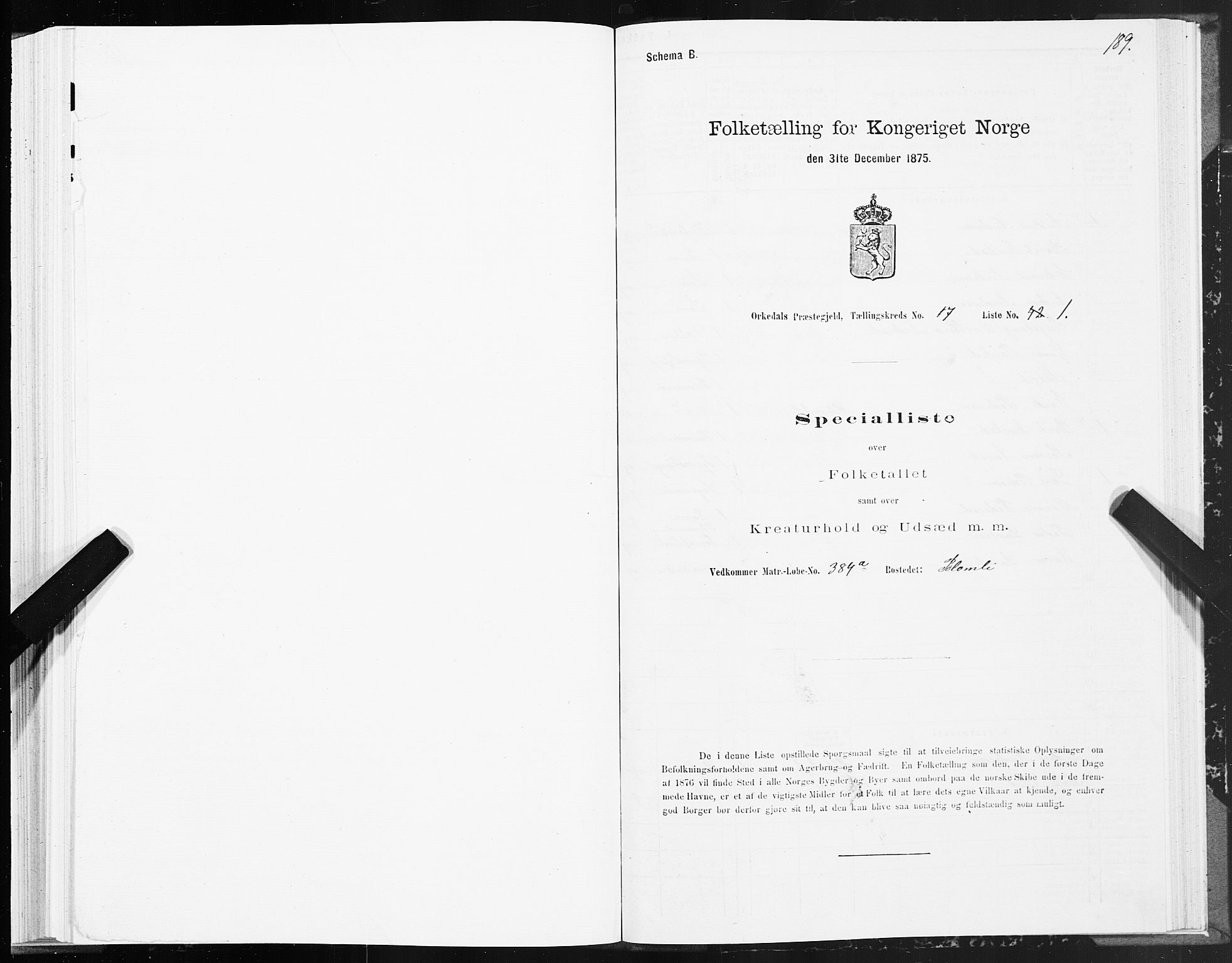 SAT, Folketelling 1875 for 1638P Orkdal prestegjeld, 1875, s. 8189