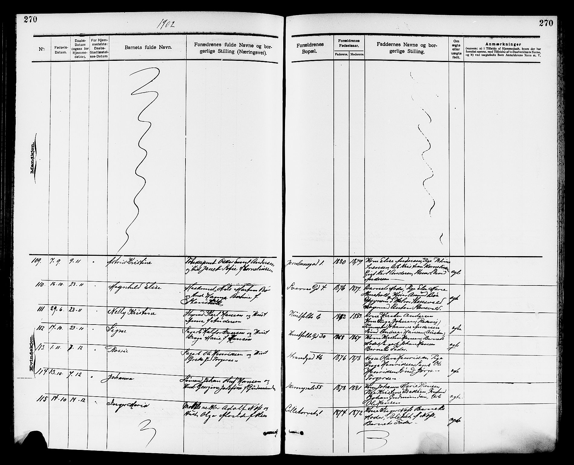 Larvik kirkebøker, AV/SAKO-A-352/G/Ga/L0005: Klokkerbok nr. I 5, 1888-1909, s. 270