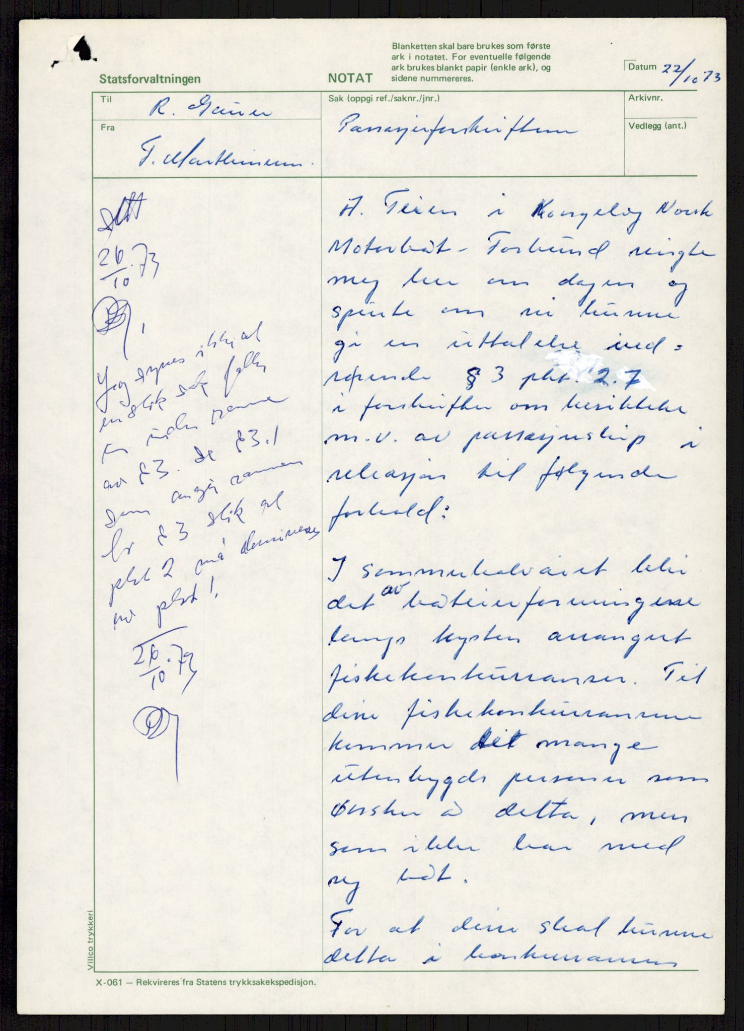 Sjøfartsdirektoratet med forløpere, generelt arkiv, AV/RA-S-1407/D/Du/Duc/L0641/0004: Skipskontrollen - Forskrifter    / Utleiebåter (2 mapper), 1977-1989, s. 387