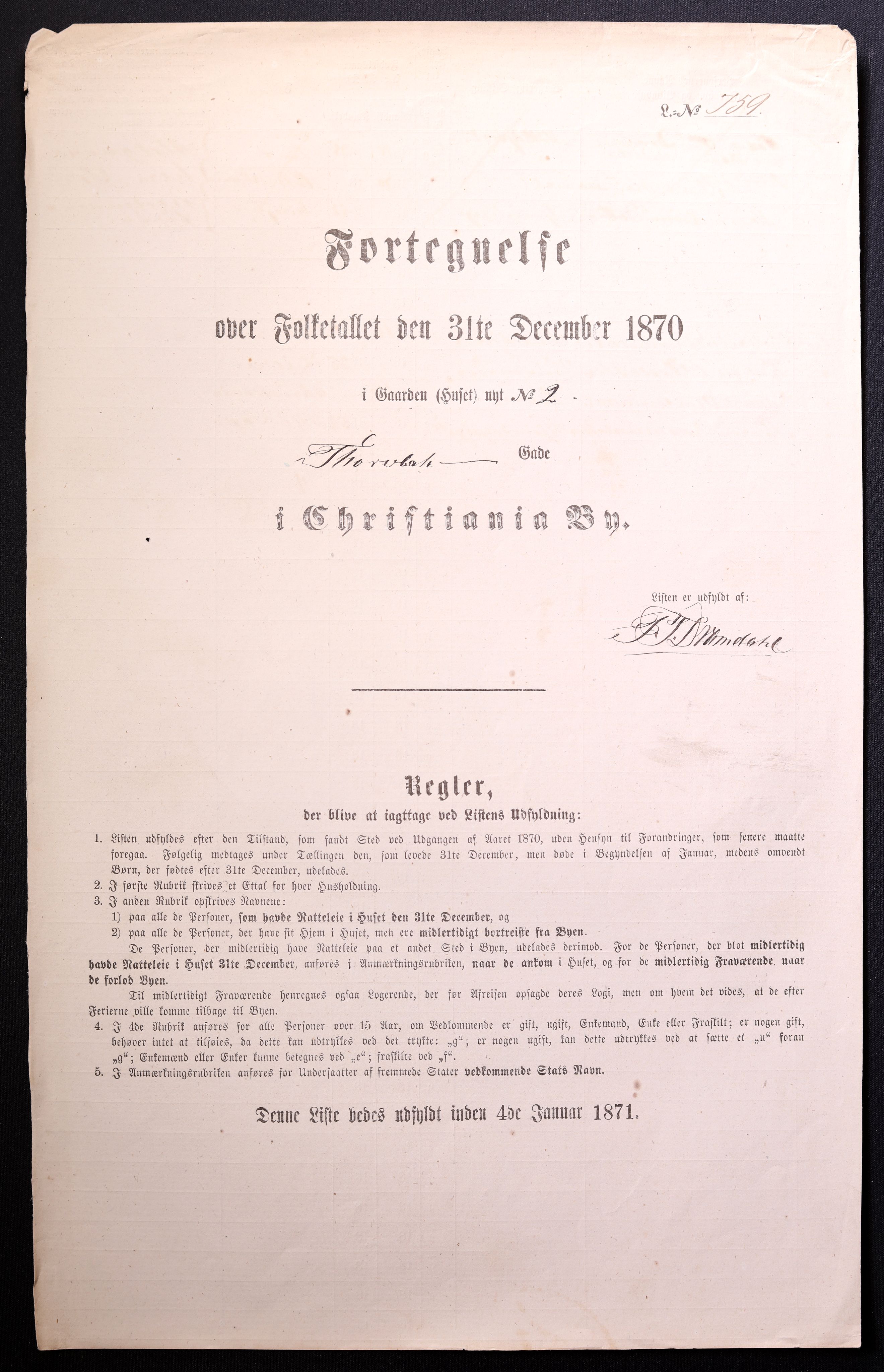 RA, Folketelling 1870 for 0301 Kristiania kjøpstad, 1870, s. 4344