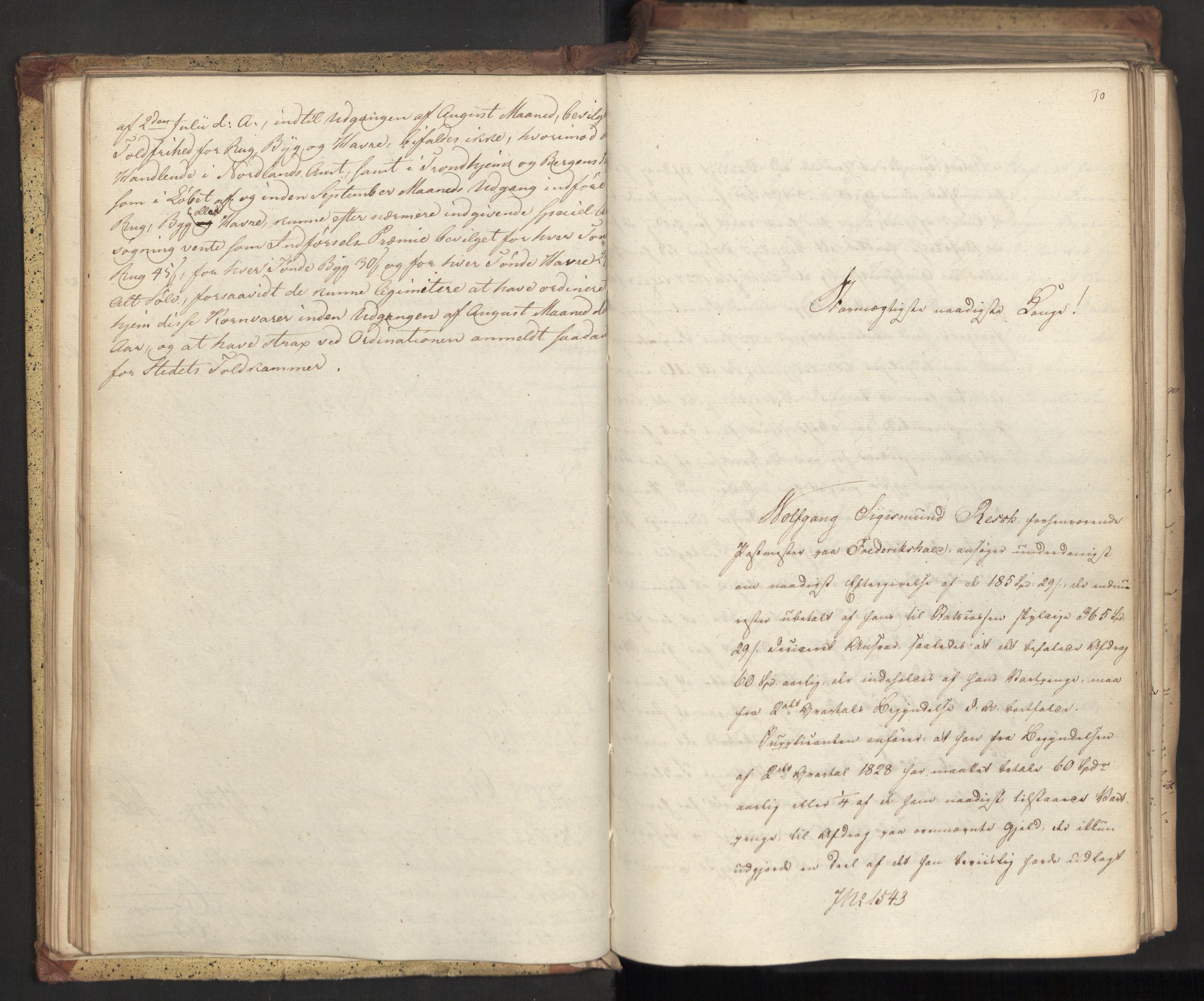 Statsrådsavdelingen i Stockholm, AV/RA-S-1003/D/Da/L0073: Regjeringsinnstillinger nr. 1534-1699, 1831, s. 43