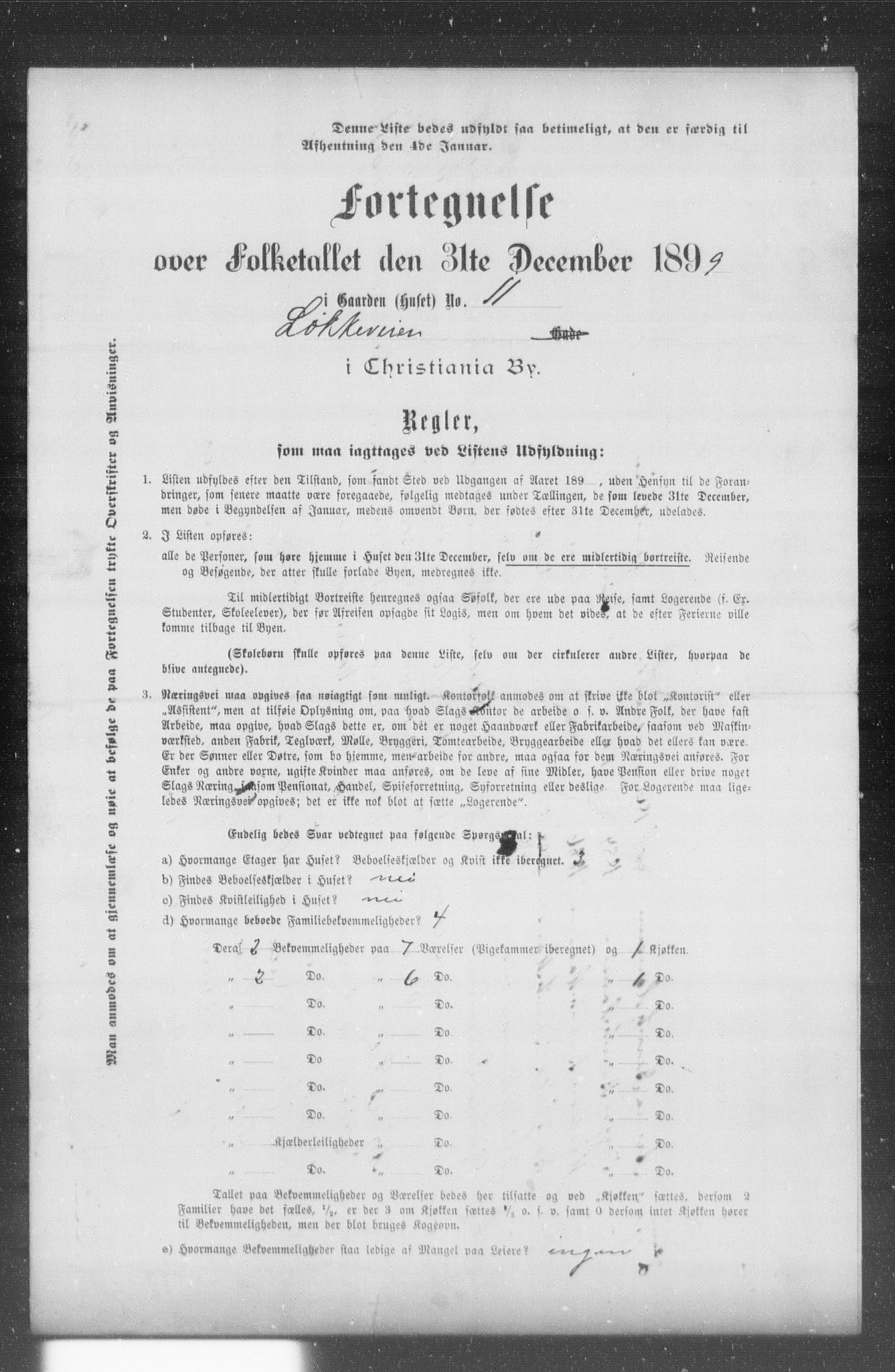 OBA, Kommunal folketelling 31.12.1899 for Kristiania kjøpstad, 1899, s. 7743