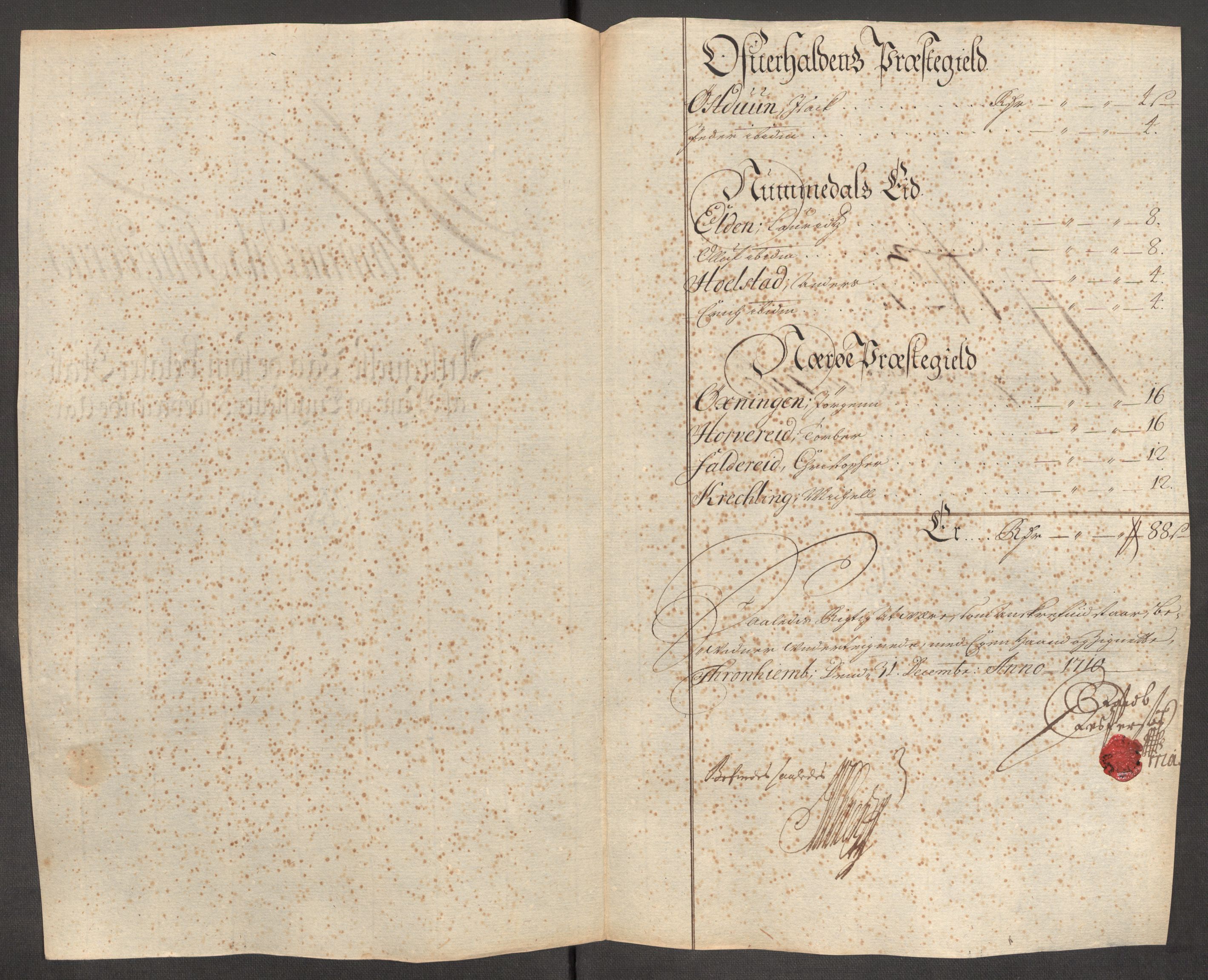 Rentekammeret inntil 1814, Reviderte regnskaper, Fogderegnskap, RA/EA-4092/R64/L4431: Fogderegnskap Namdal, 1709-1710, s. 386