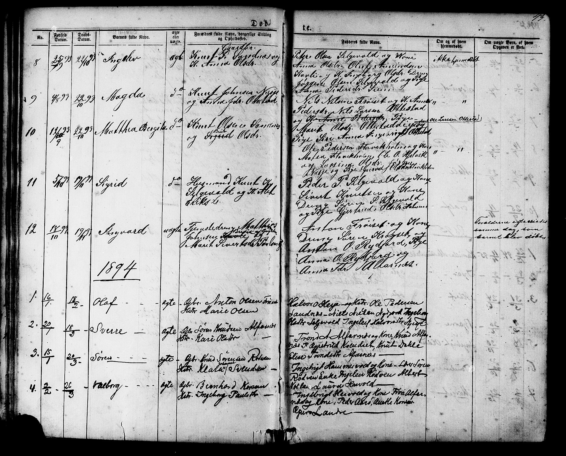 Ministerialprotokoller, klokkerbøker og fødselsregistre - Møre og Romsdal, AV/SAT-A-1454/548/L0614: Klokkerbok nr. 548C02, 1867-1917, s. 43