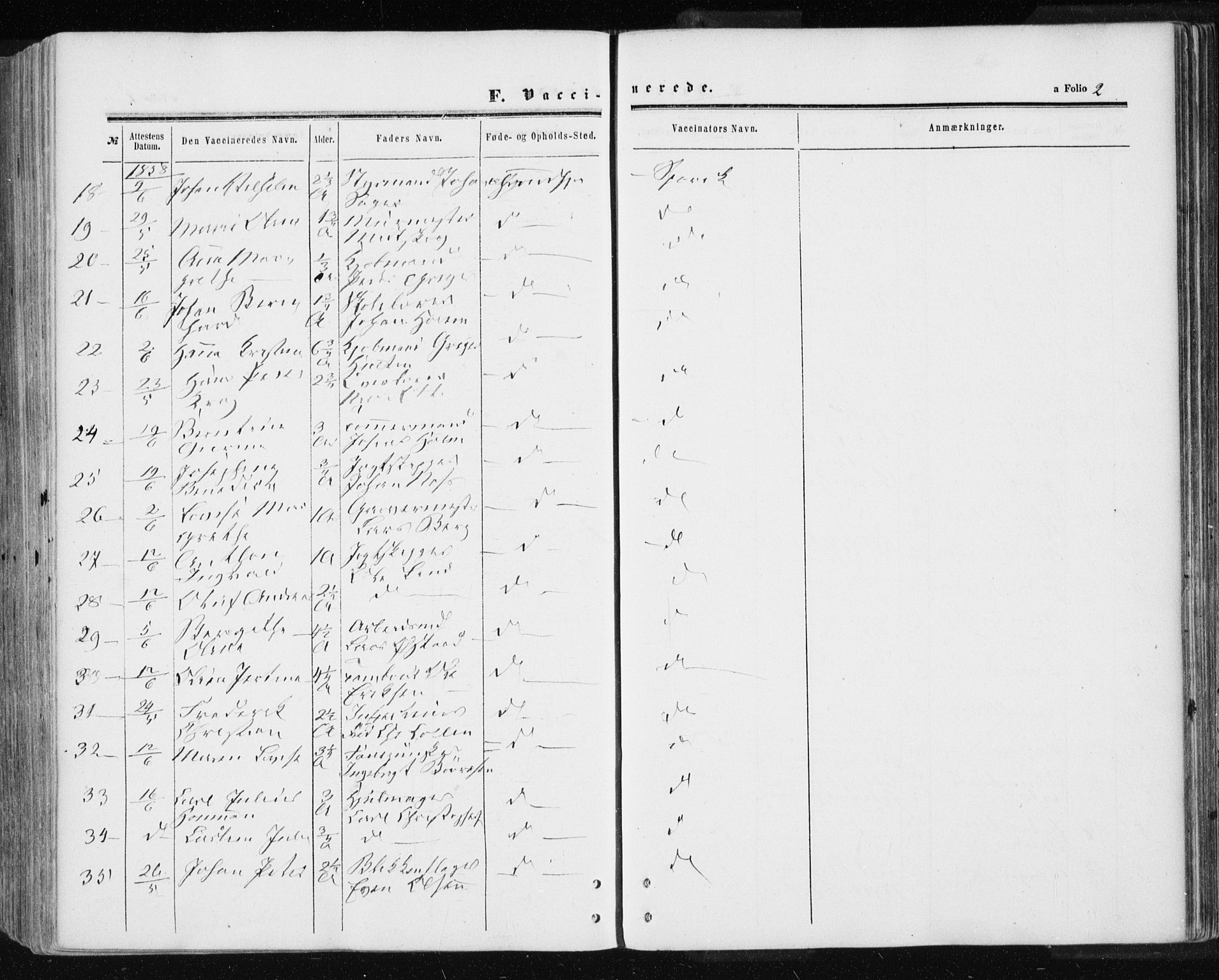 Ministerialprotokoller, klokkerbøker og fødselsregistre - Sør-Trøndelag, SAT/A-1456/601/L0053: Ministerialbok nr. 601A21, 1857-1865, s. 2