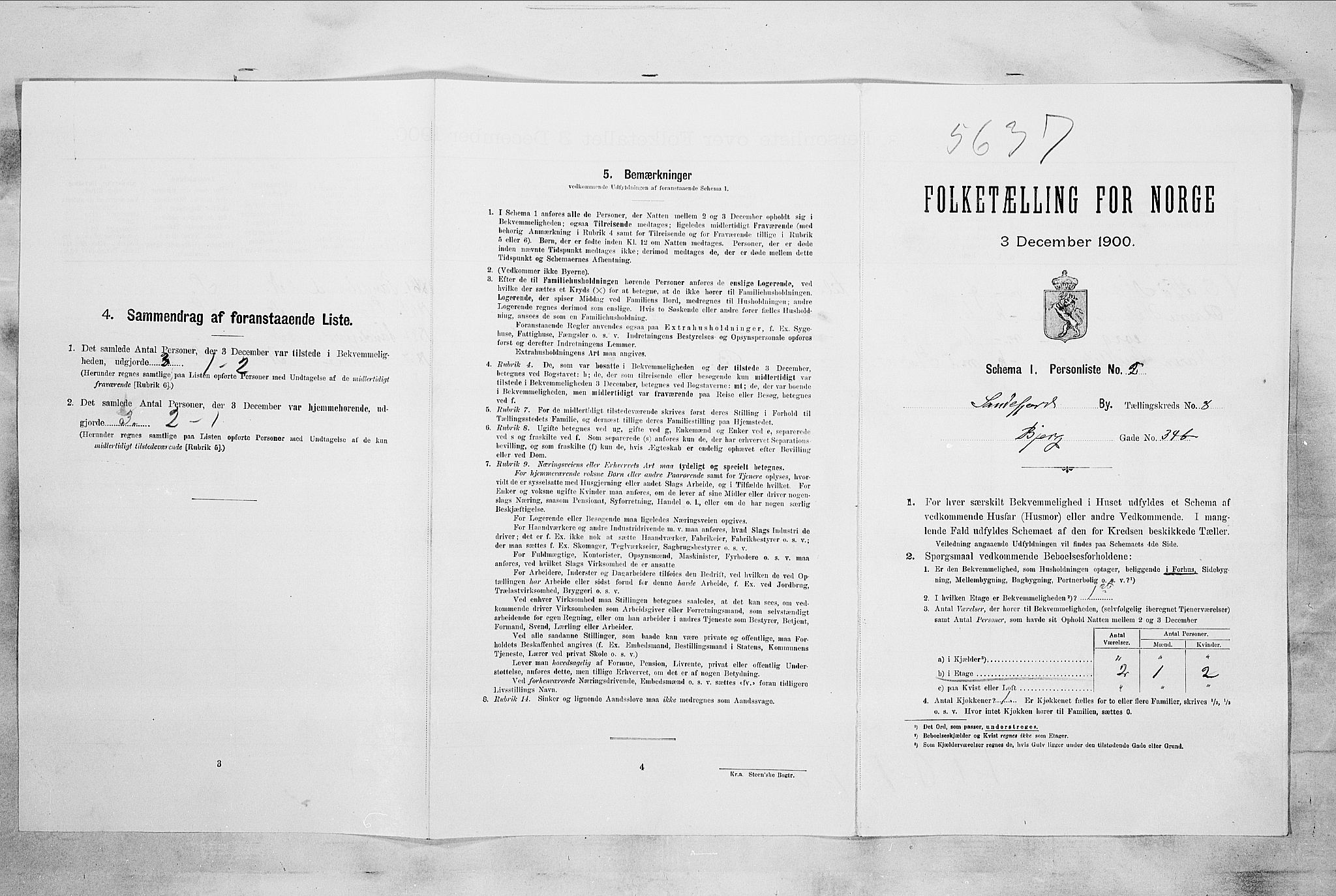 RA, Folketelling 1900 for 0706 Sandefjord kjøpstad, 1900, s. 2084