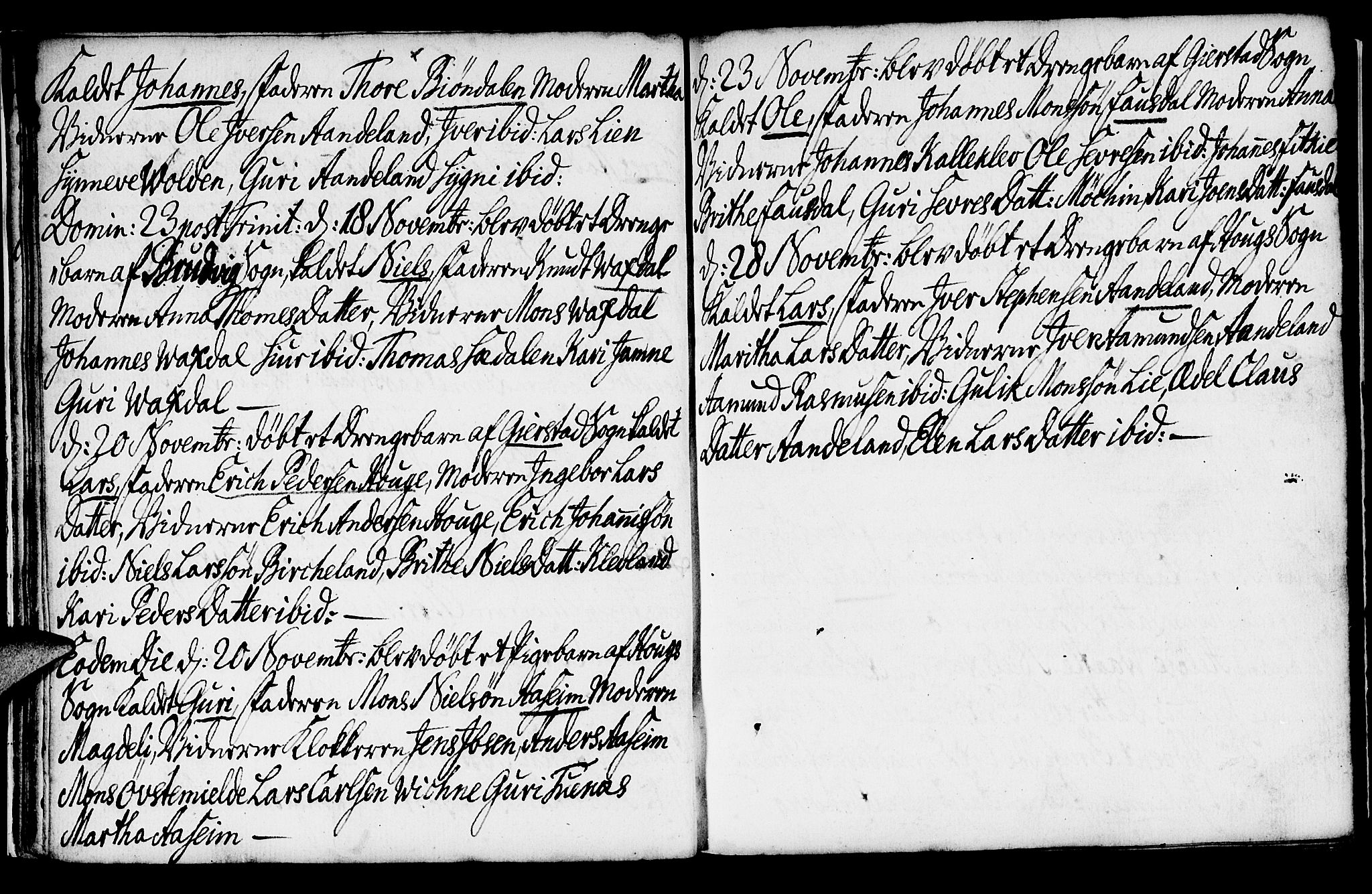 Haus sokneprestembete, SAB/A-75601/H/Haa: Ministerialbok nr. A 8, 1754-1769, s. 16