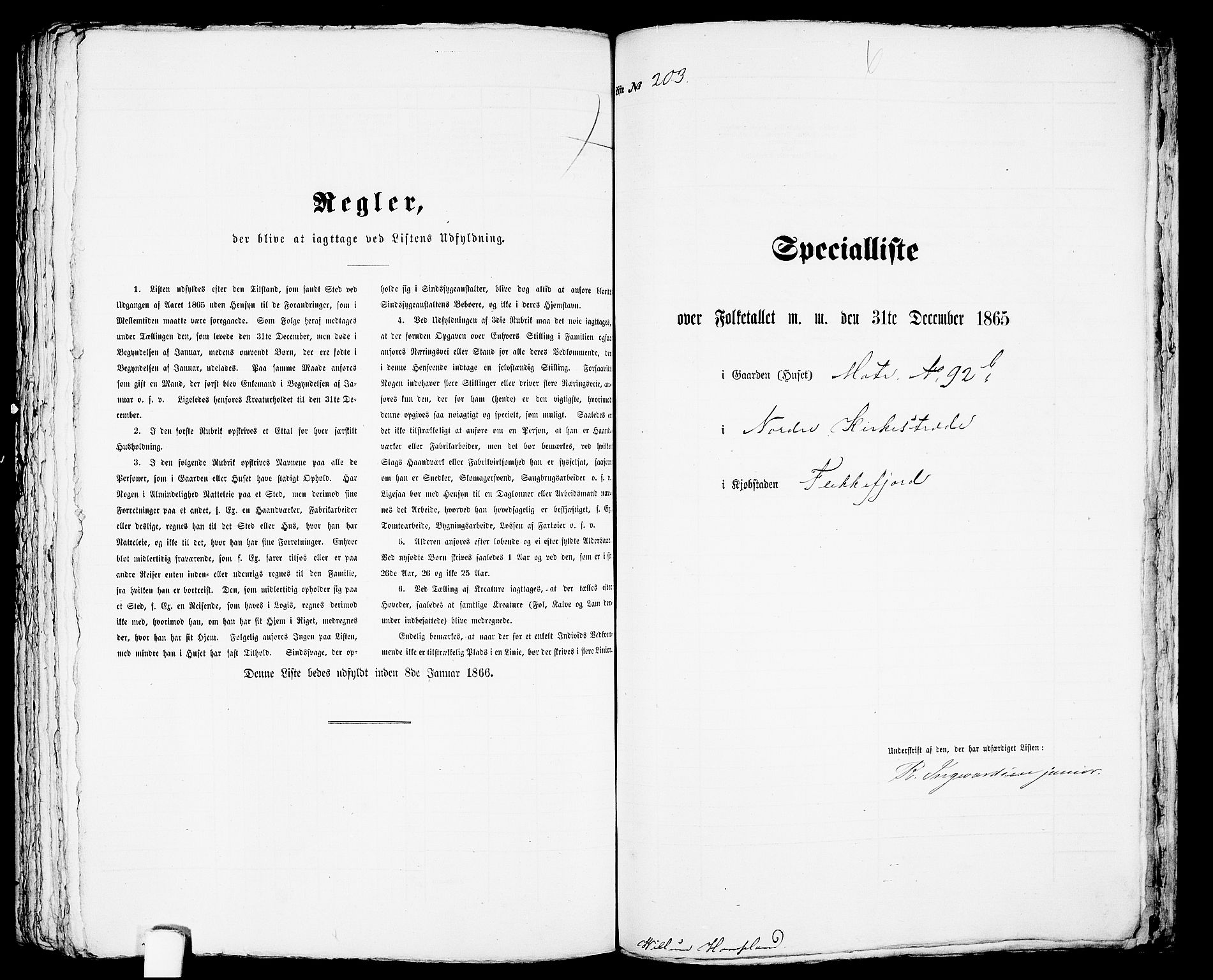 RA, Folketelling 1865 for 1004B Flekkefjord prestegjeld, Flekkefjord kjøpstad, 1865, s. 416