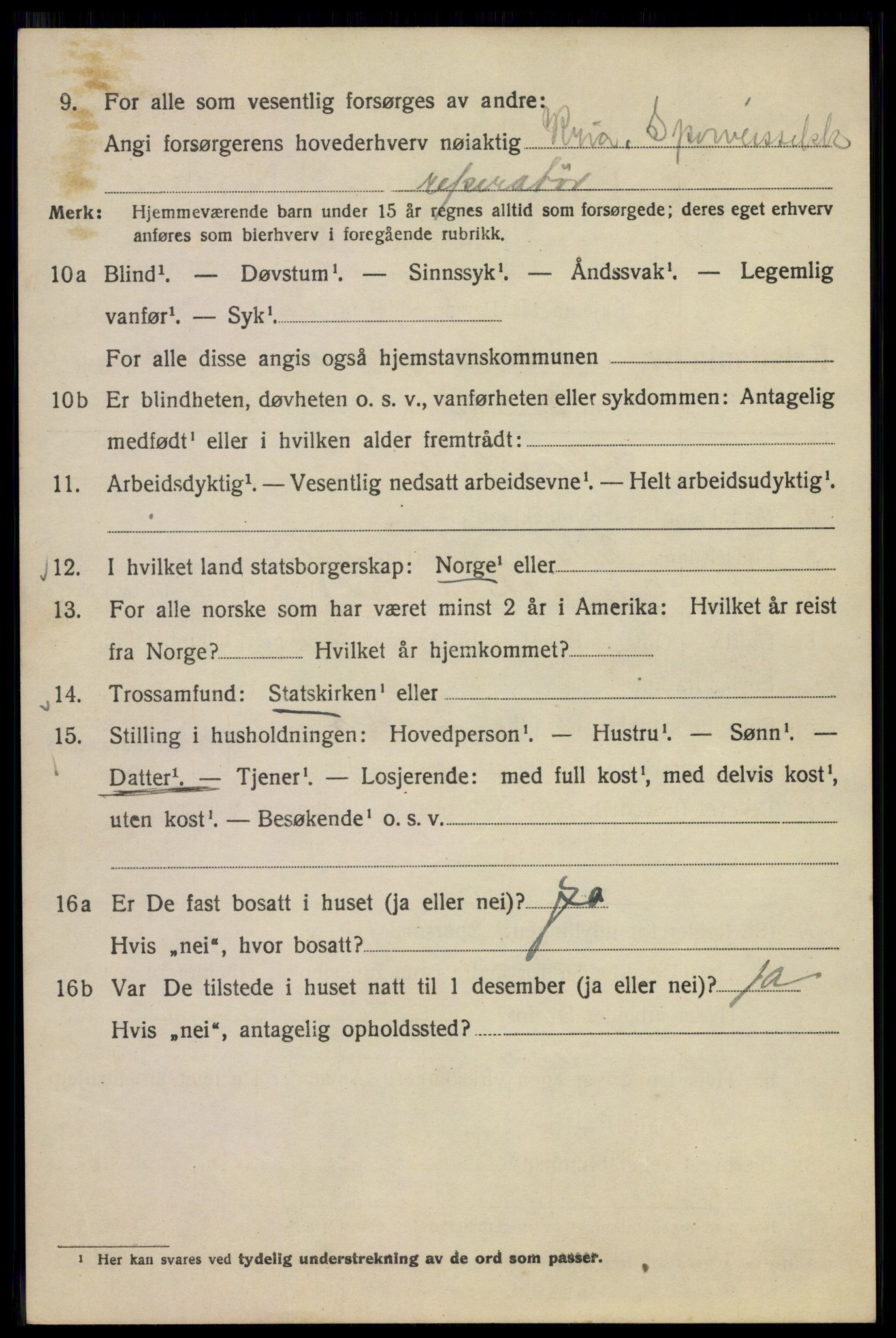 SAO, Folketelling 1920 for 0301 Kristiania kjøpstad, 1920, s. 604178