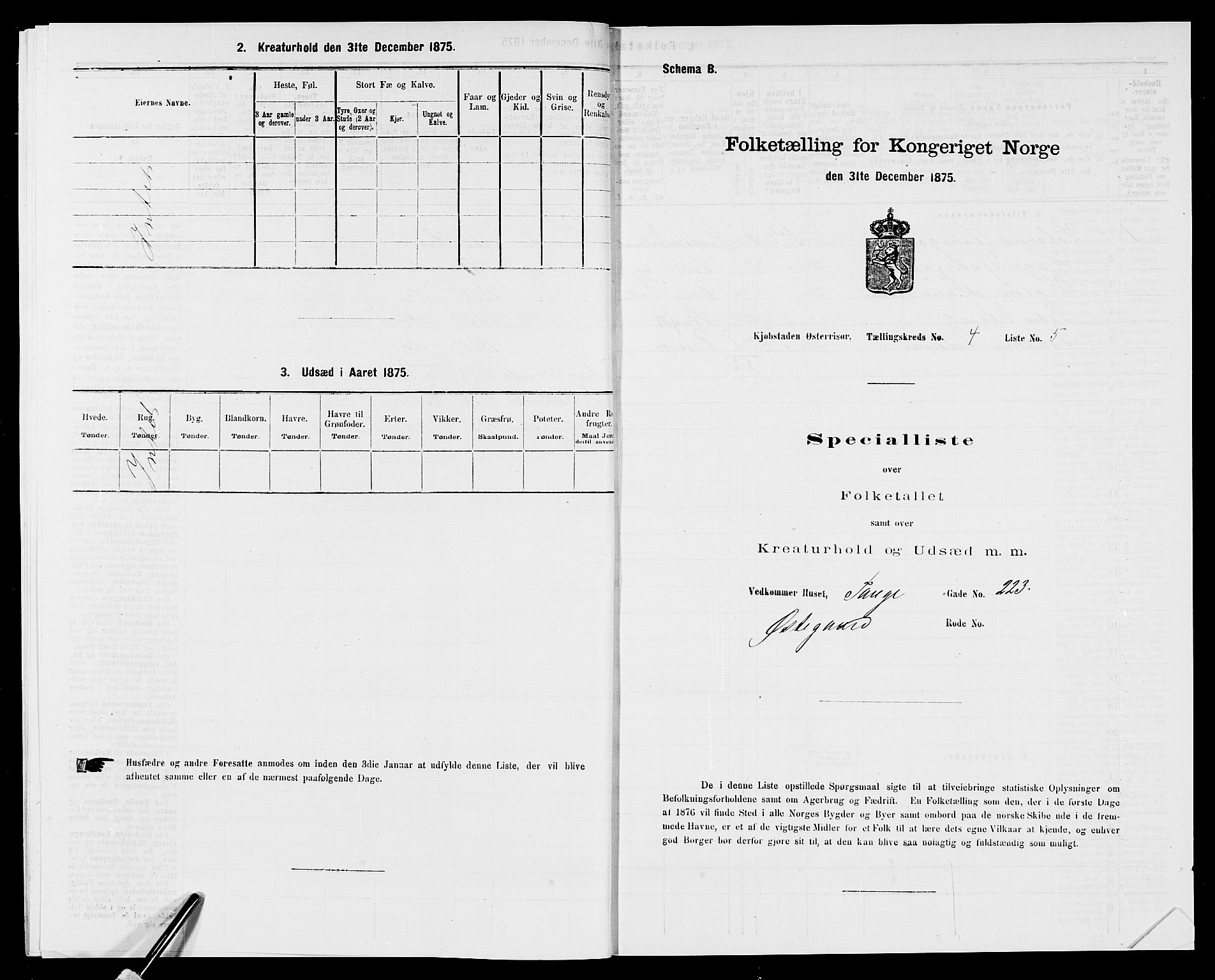 SAK, Folketelling 1875 for 0901B Risør prestegjeld, Risør kjøpstad, 1875, s. 523