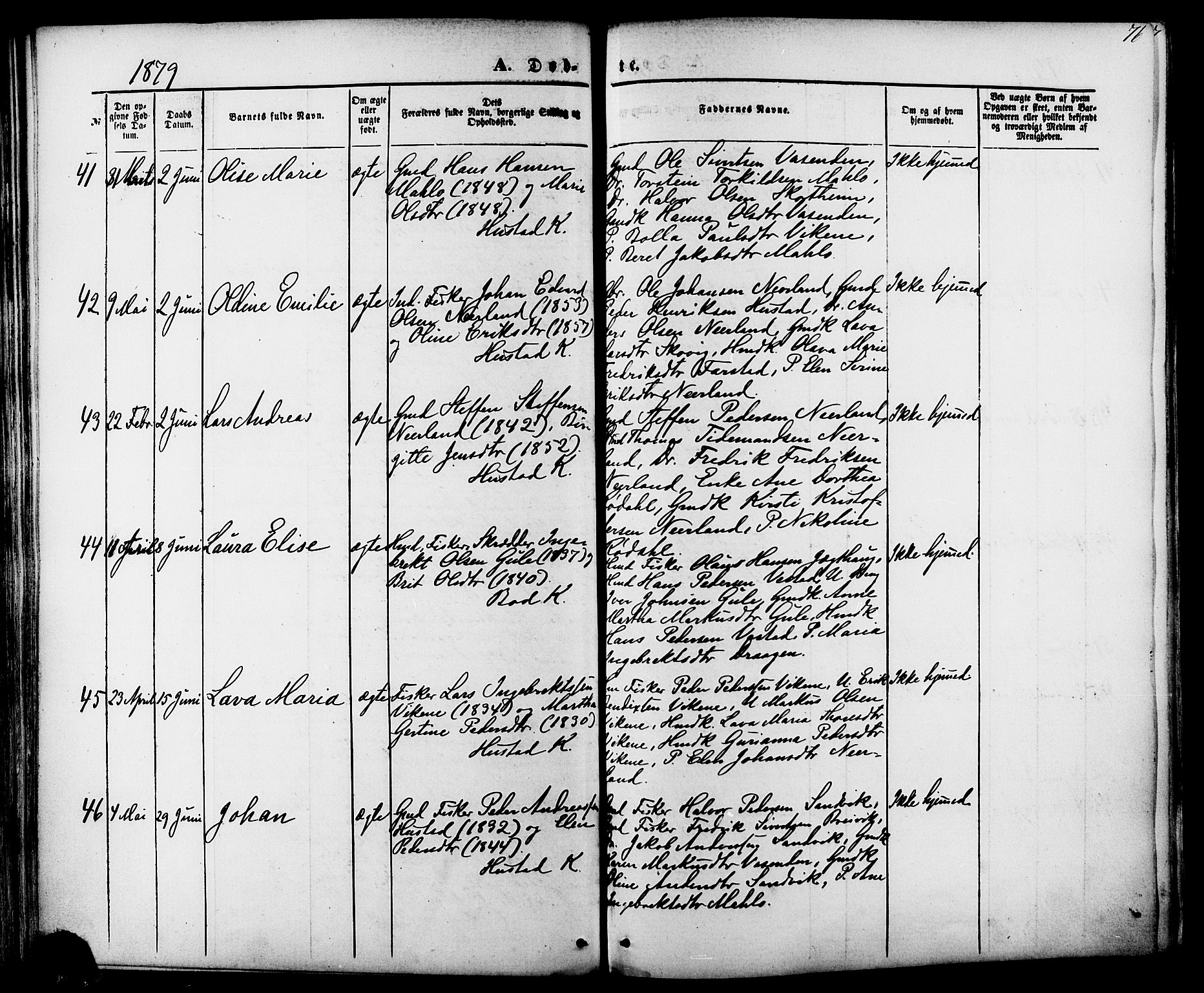 Ministerialprotokoller, klokkerbøker og fødselsregistre - Møre og Romsdal, AV/SAT-A-1454/566/L0768: Ministerialbok nr. 566A07, 1869-1881, s. 76