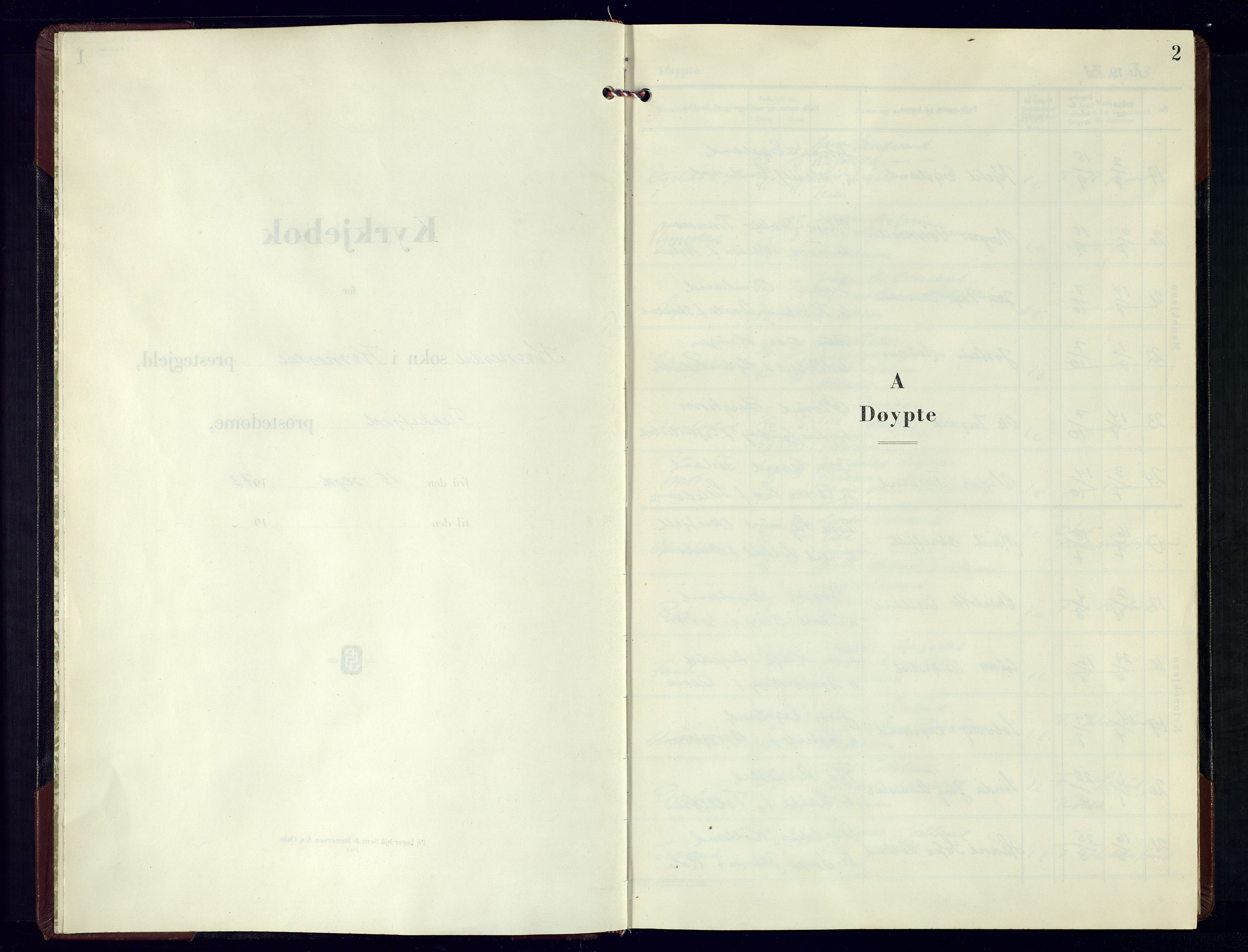 Kvinesdal sokneprestkontor, AV/SAK-1111-0026/F/Fb/Fbb/L0007: Klokkerbok nr. B 7, 1973-1991, s. 2