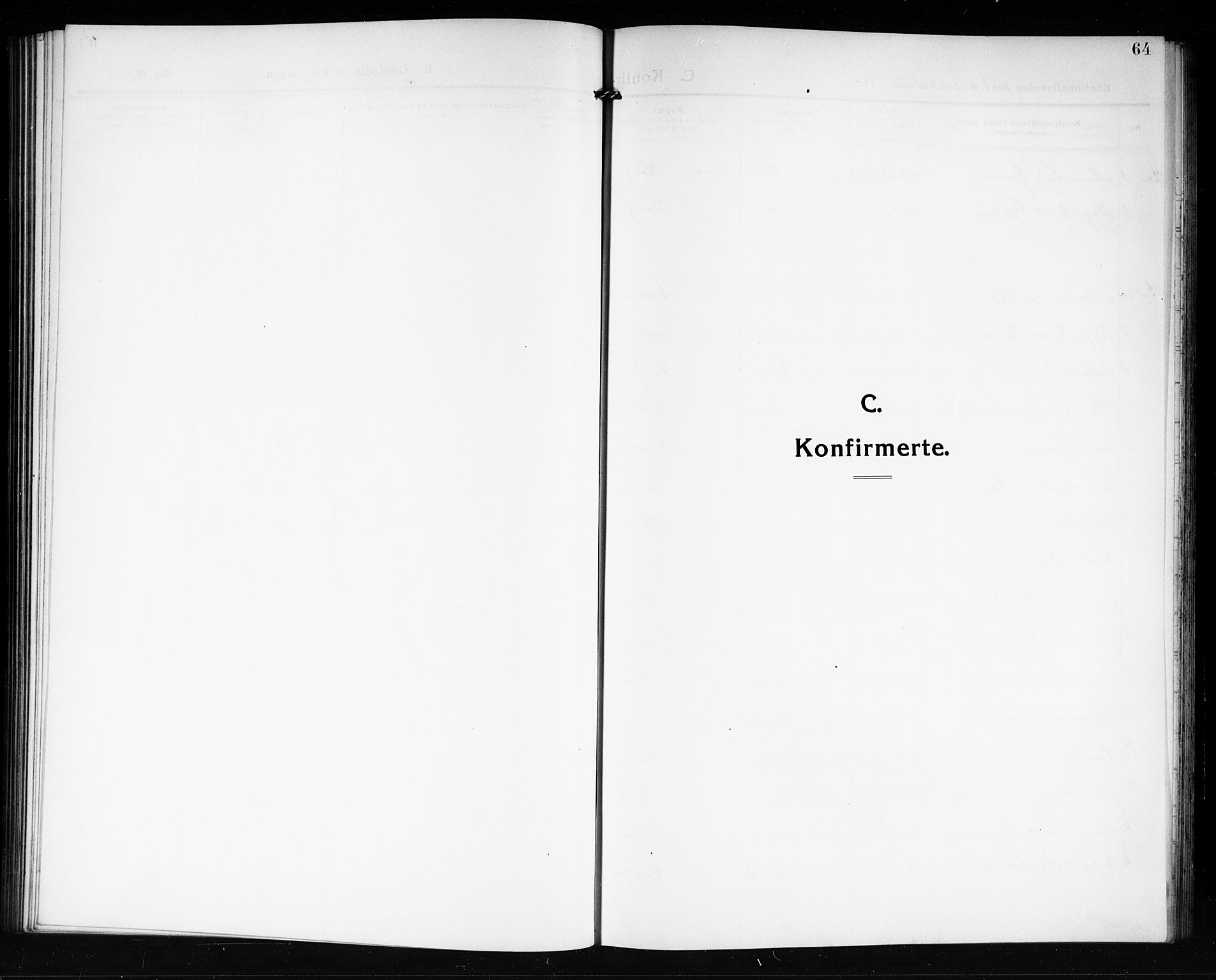 Tjøme kirkebøker, SAKO/A-328/G/Ga/L0002: Klokkerbok nr. 2, 1911-1920, s. 64